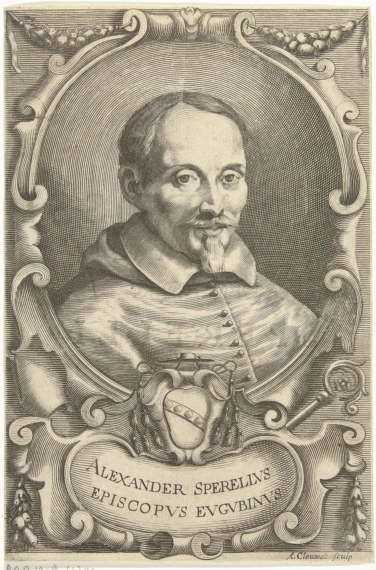 Porträt von Alessandro Sperelli (1589–1671) – Gedenkseite