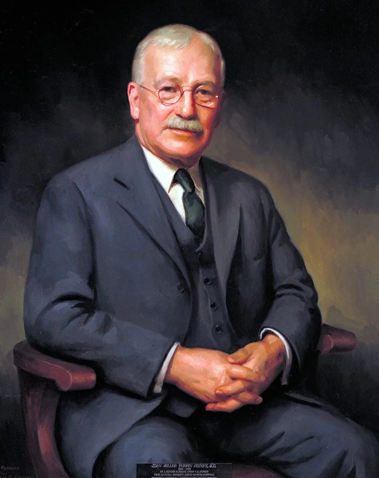 Porträt von J. M. T. Finney (1863–1942) – Gedenkseite