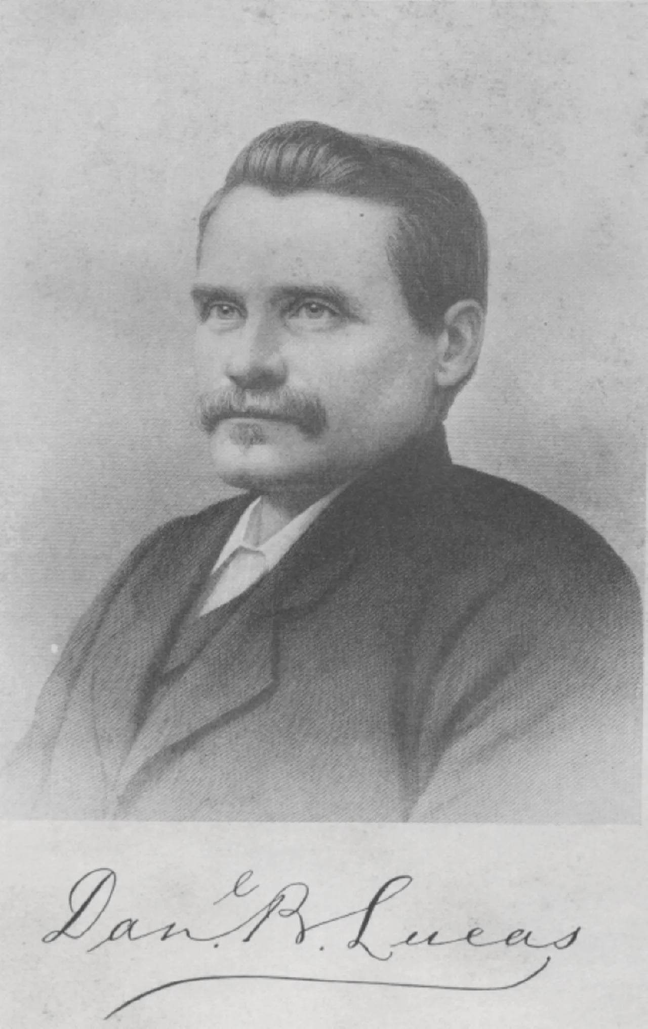 Porträt von Daniel B. Lucas (1836–1909) – Gedenkseite
