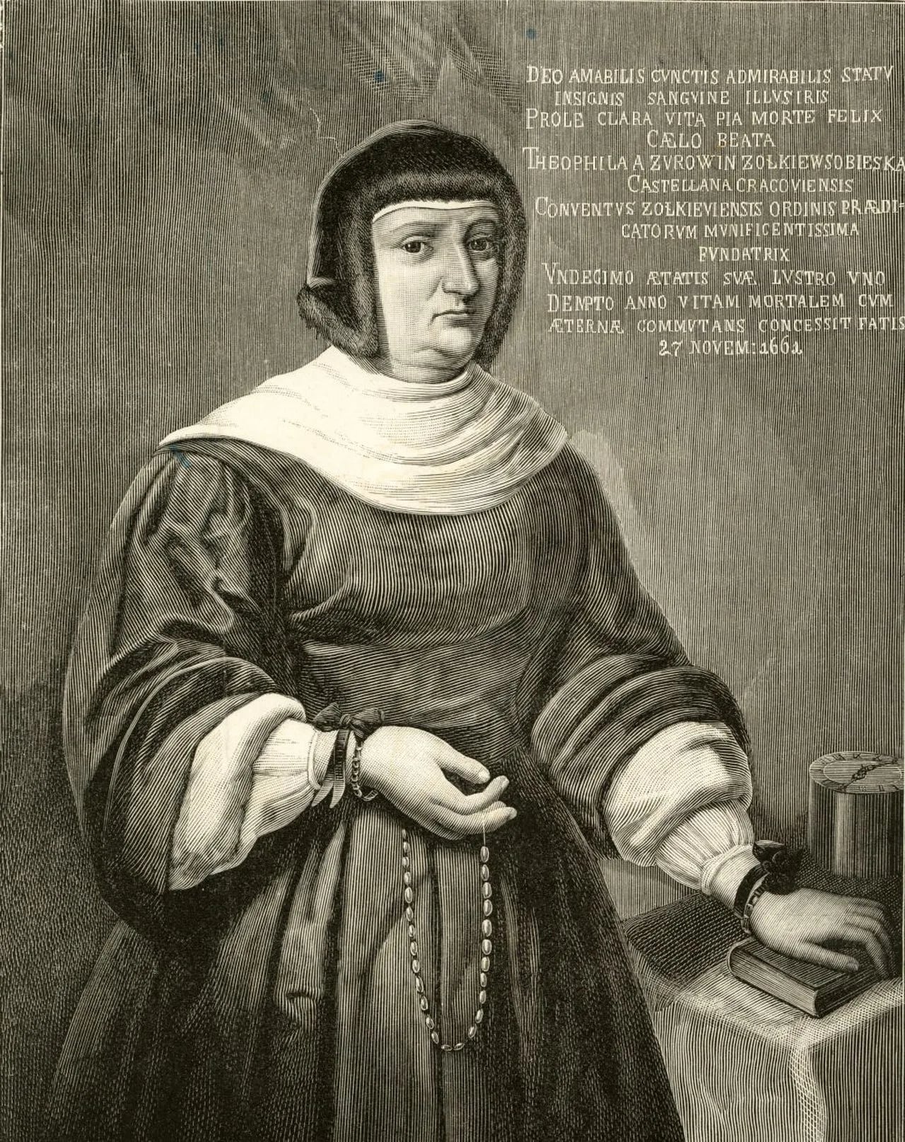Portrait of Teofila Zofia Sobieska (1607–1661) – memorial page