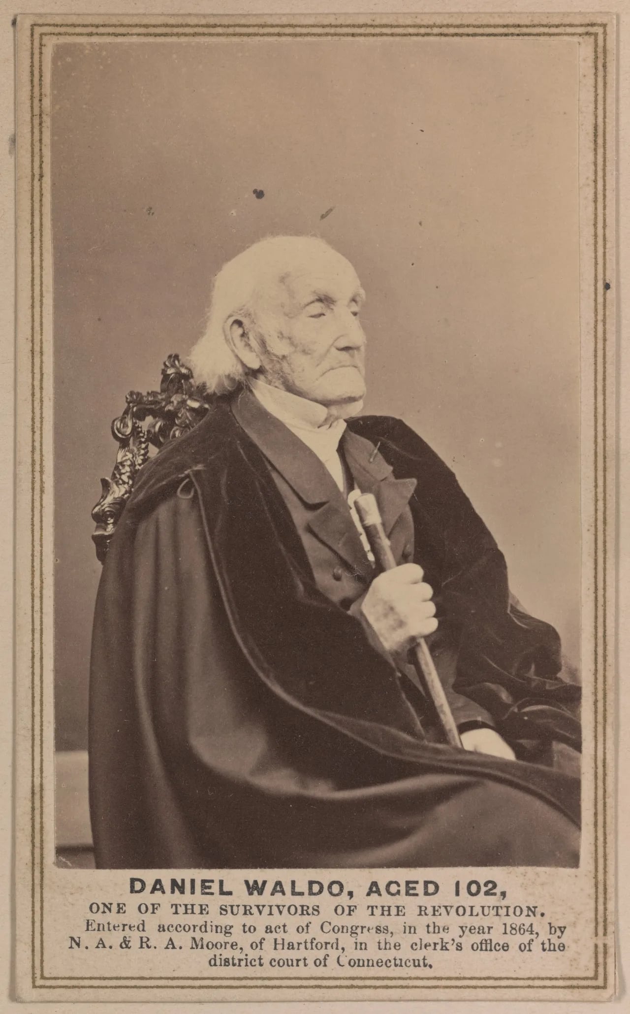 Porträt von Daniel Waldo (1762–1864) – Gedenkseite