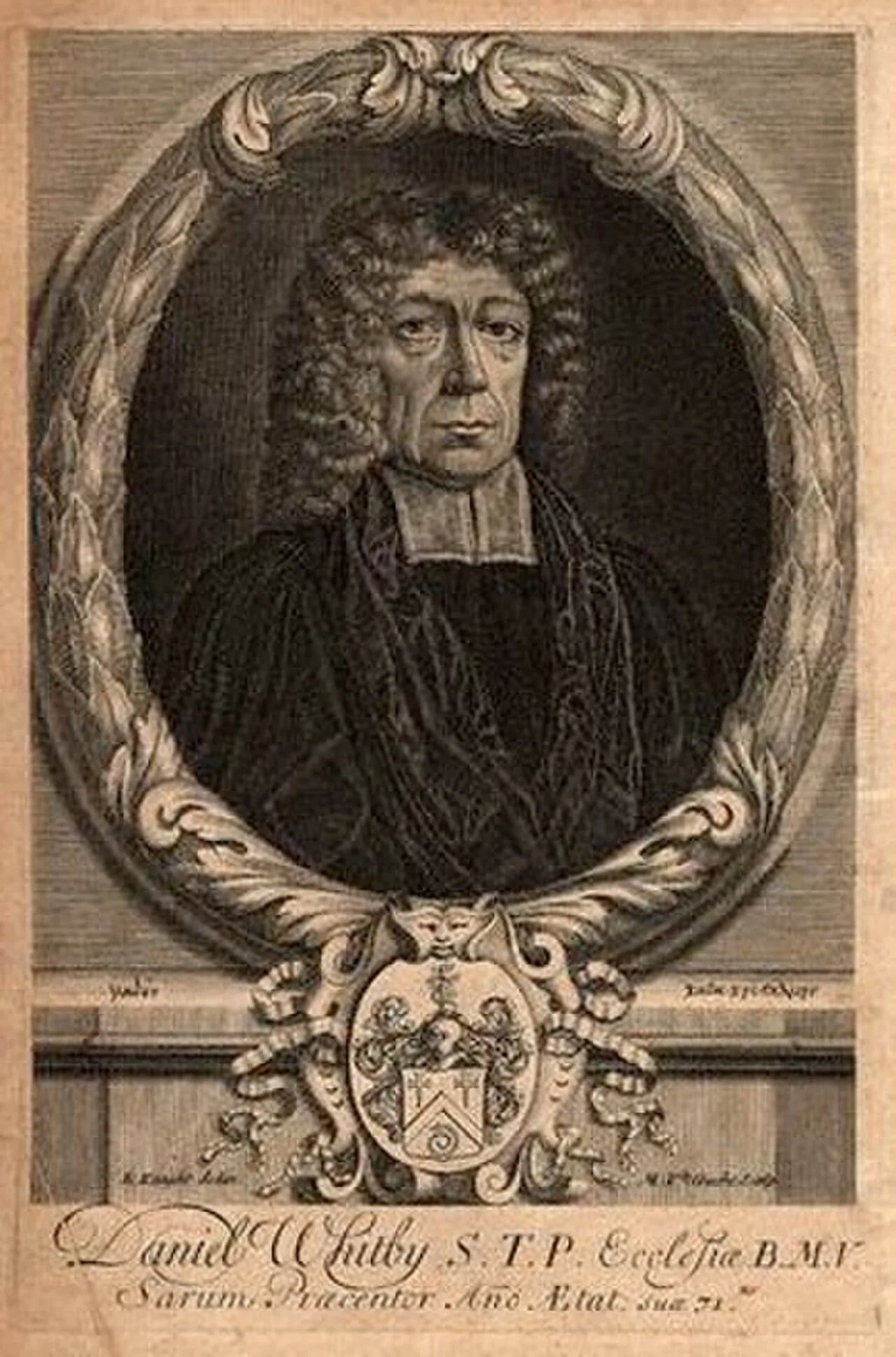Porträt von Daniel Whitby (1638–1726) – Gedenkseite