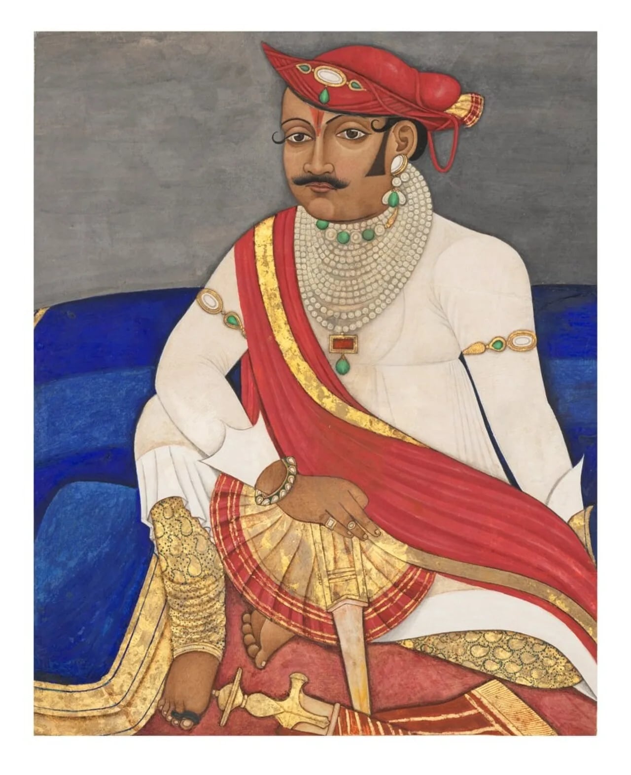 Porträt von Daulat Scindia (1779–1827) – Gedenkseite