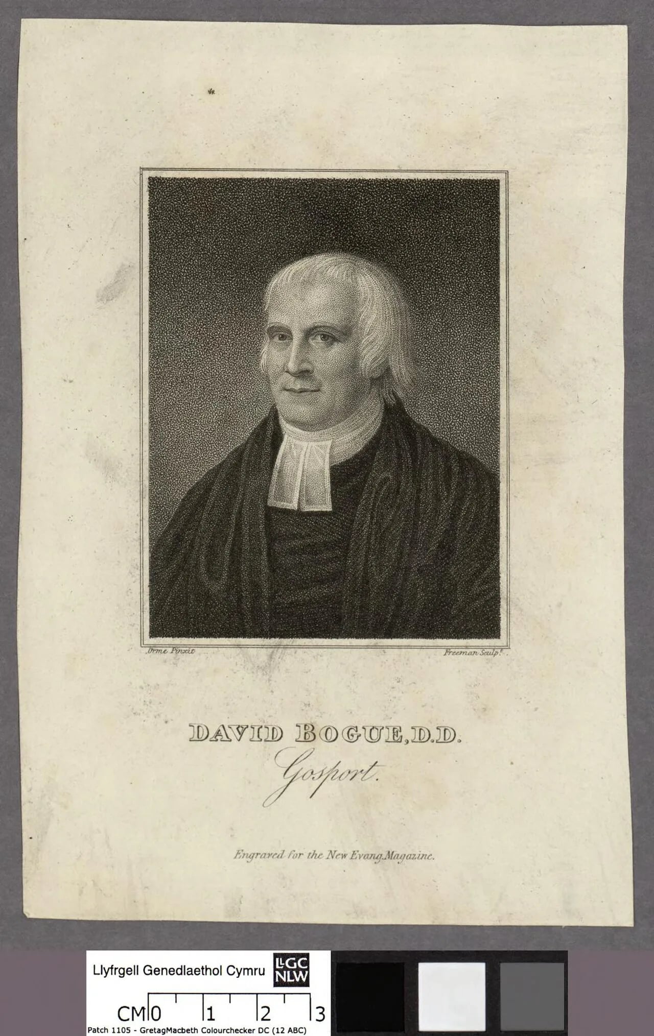 Porträt von David Bogue (1750–1825) – Gedenkseite