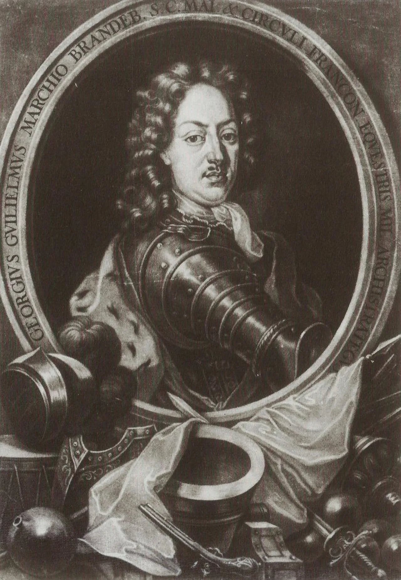 Porträt von Georg Wilhelm von Brandenburg-Bayreuth (1678–1726) – Gedenkseite