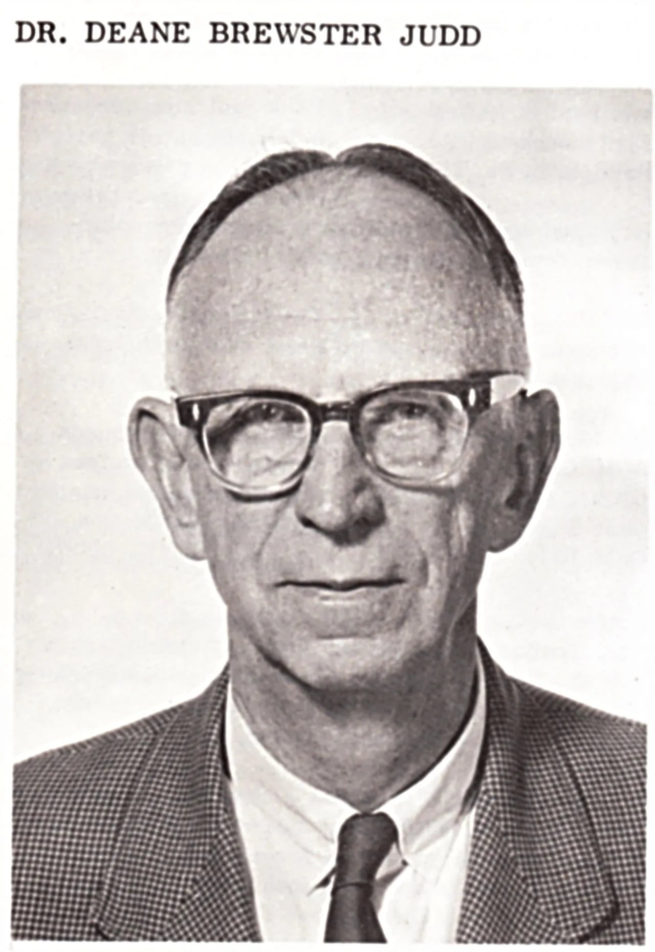 Porträt von Deane Brewster Judd (1900–1972) – Gedenkseite