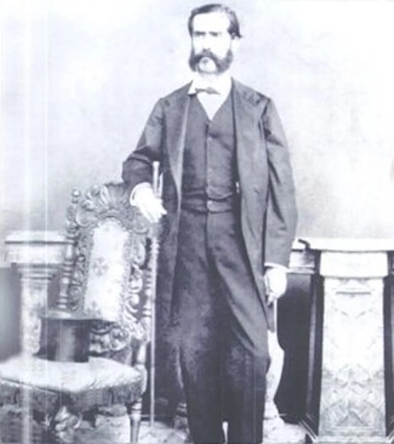 Porträt von Andrés del Valle Rodríguez (1833–1888) – Gedenkseite