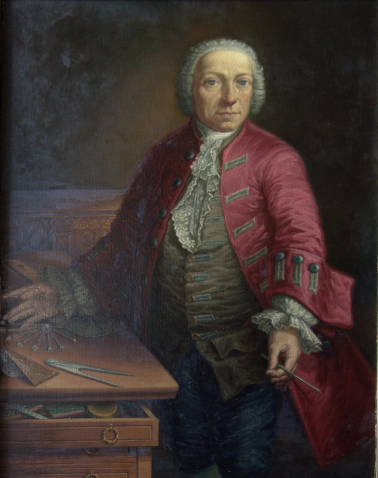 Porträt von Johann Friedrich Endersch (1705–1769) – Gedenkseite