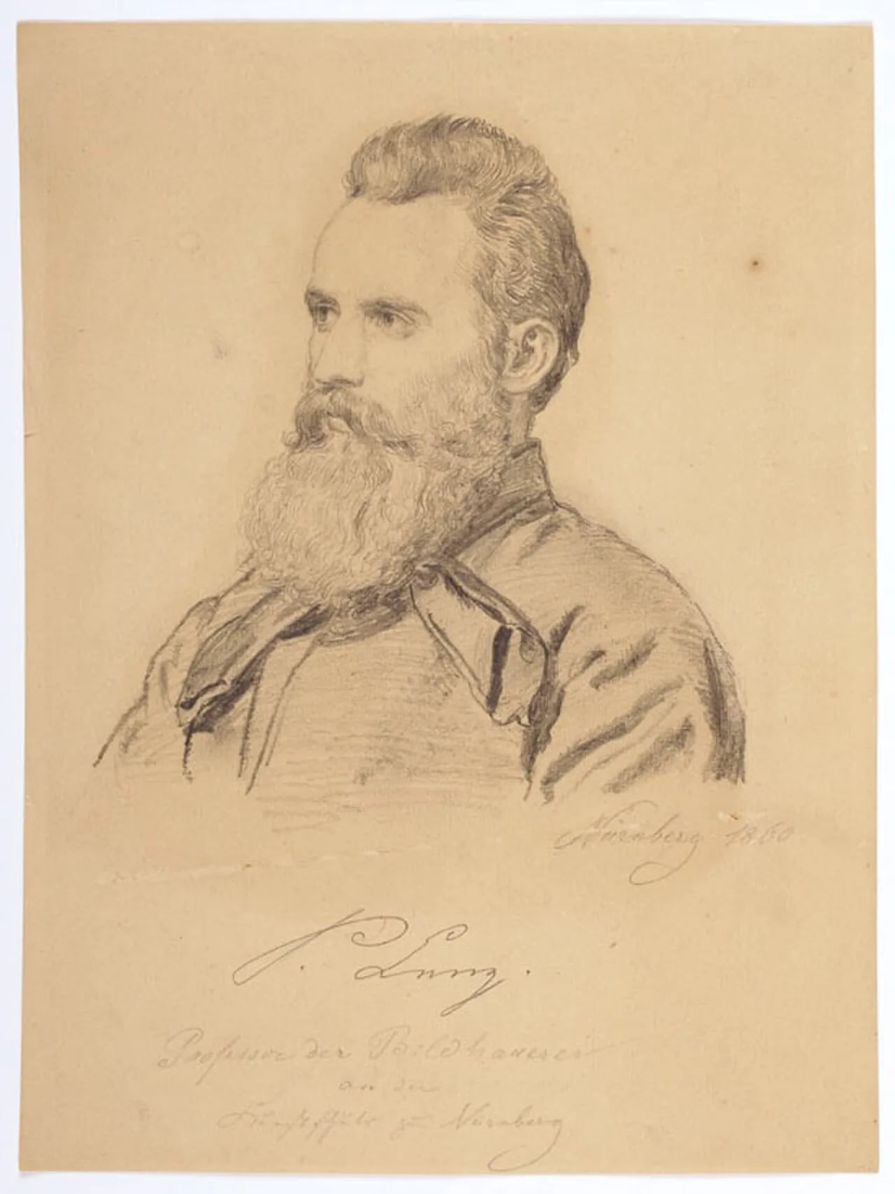 Porträt von Desiderius Lenz (1832–1928) – Gedenkseite