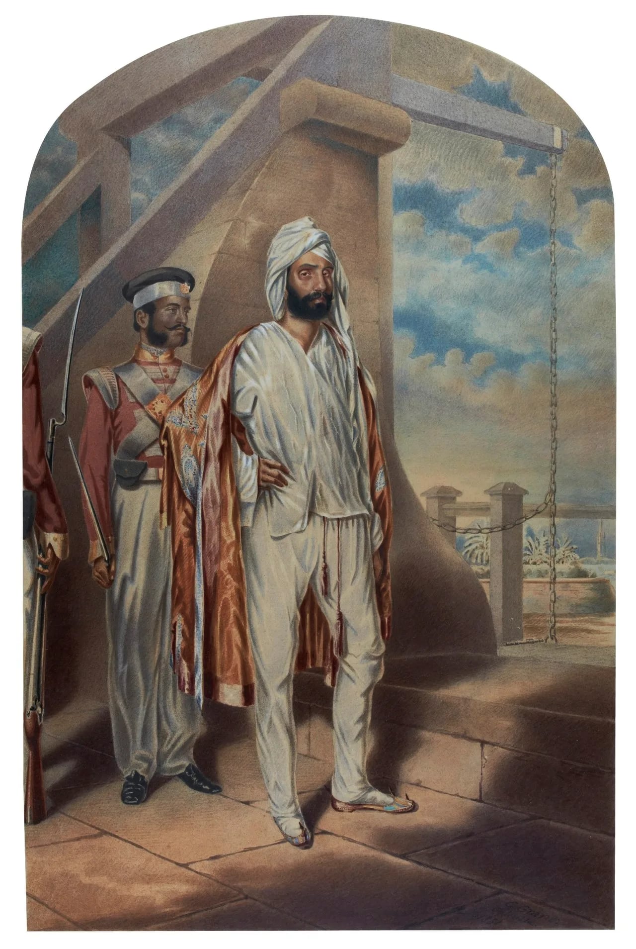 Porträt von Dewan Mulraj (1814–1851) – Gedenkseite