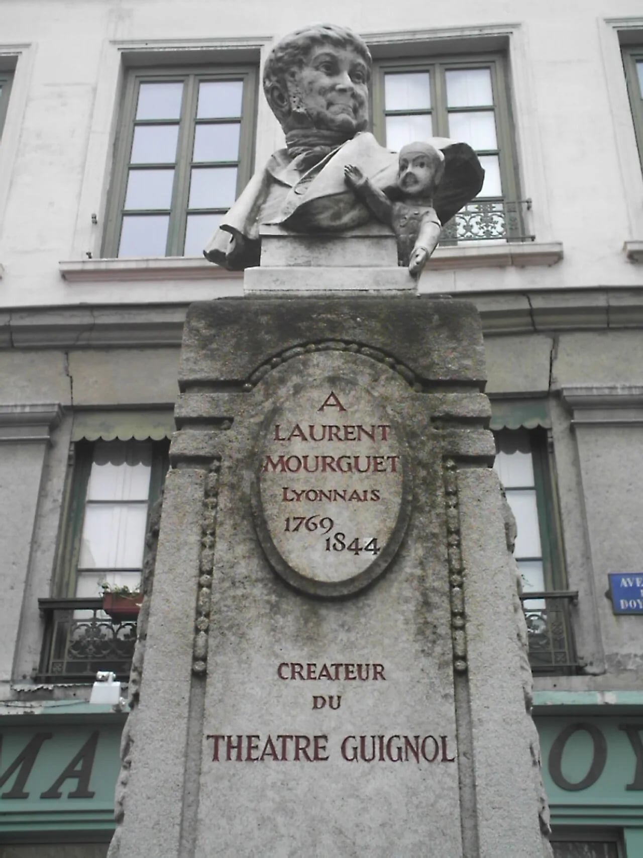 Porträt von Laurent Mourguet (1769–1844) – Gedenkseite