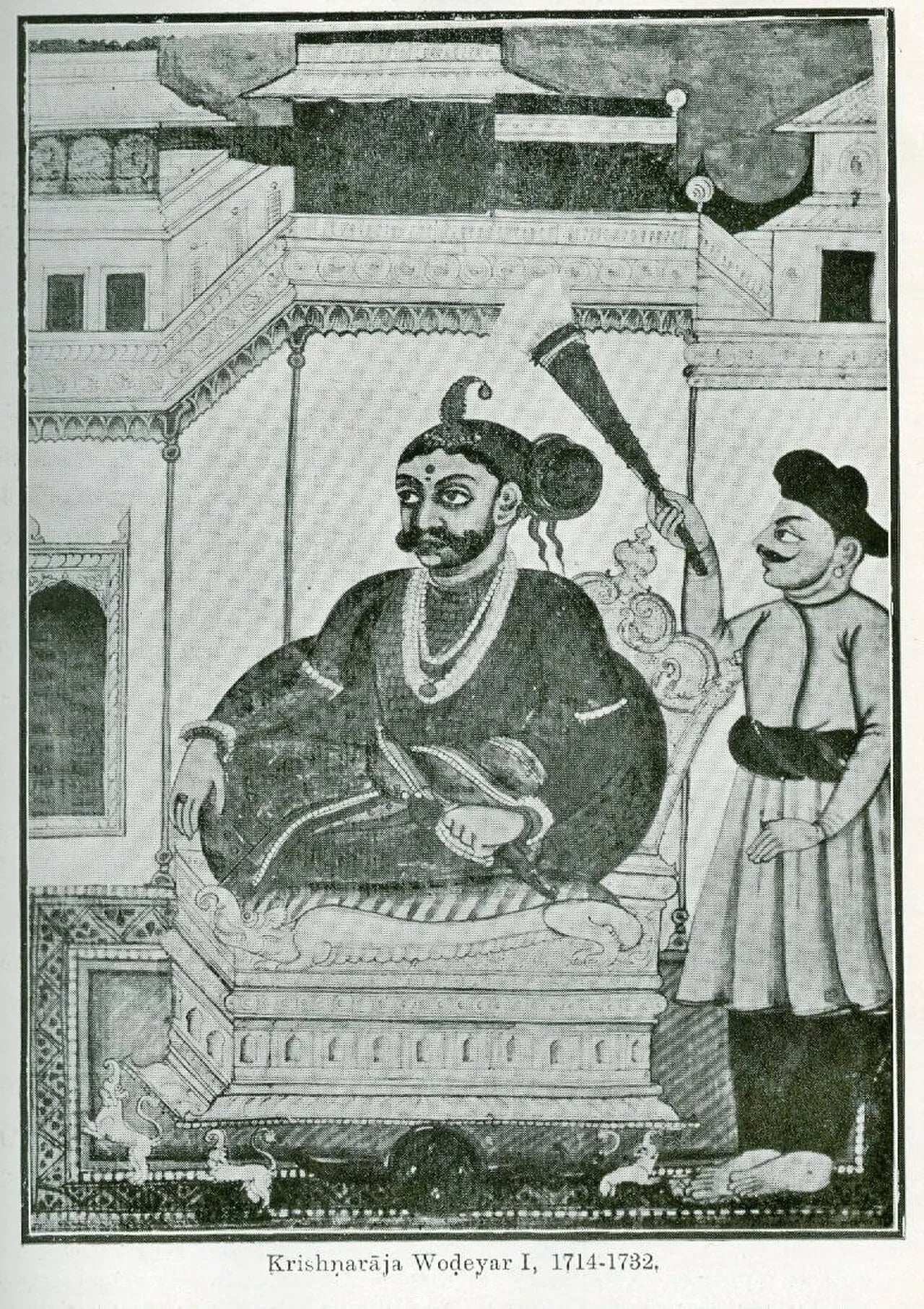 Portrait of Dodda Krishnaraja I (1702–1732) – memorial page