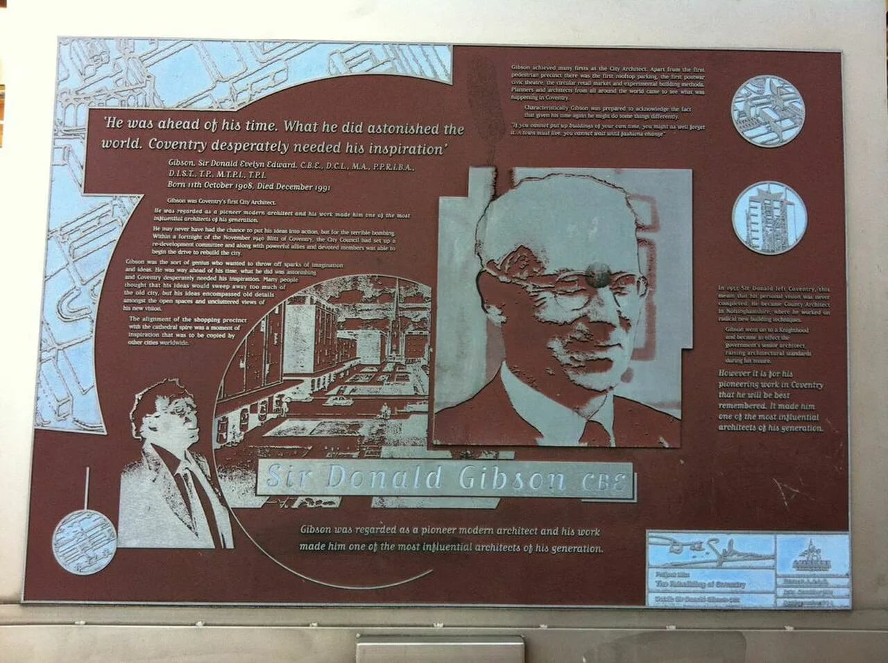 Porträt von Donald Gibson (1908–1991) – Gedenkseite