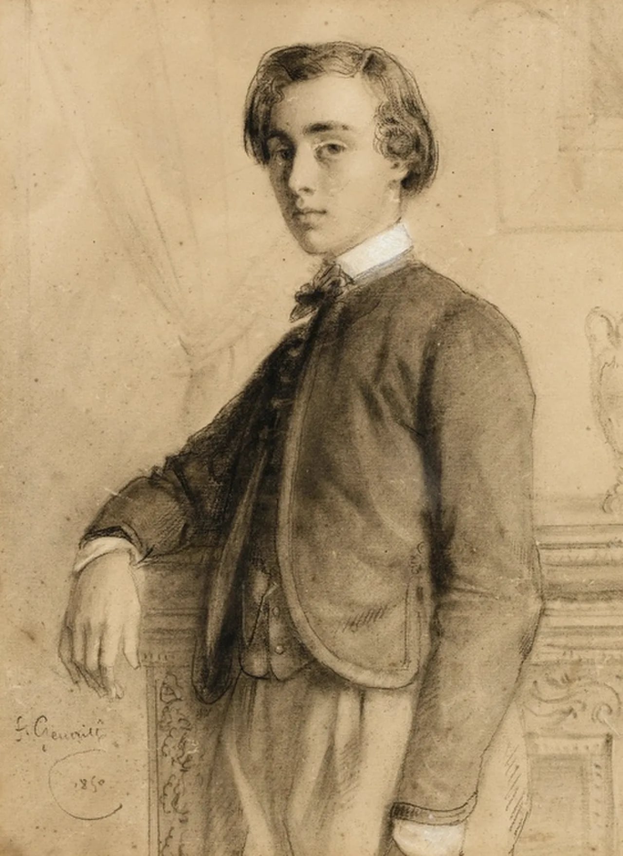 Porträt von Fernand de Schickler (1835–1909) – Gedenkseite
