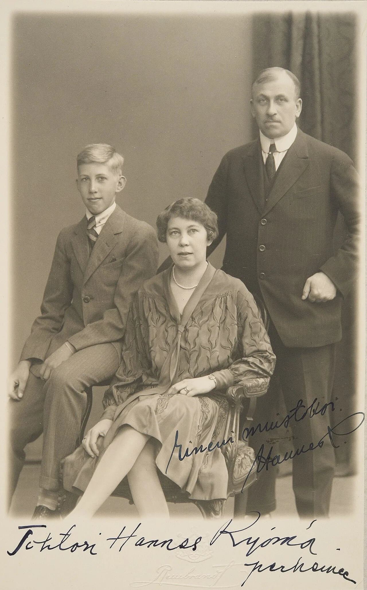Portrait of Hannes Ryömä (1878–1939) – memorial page