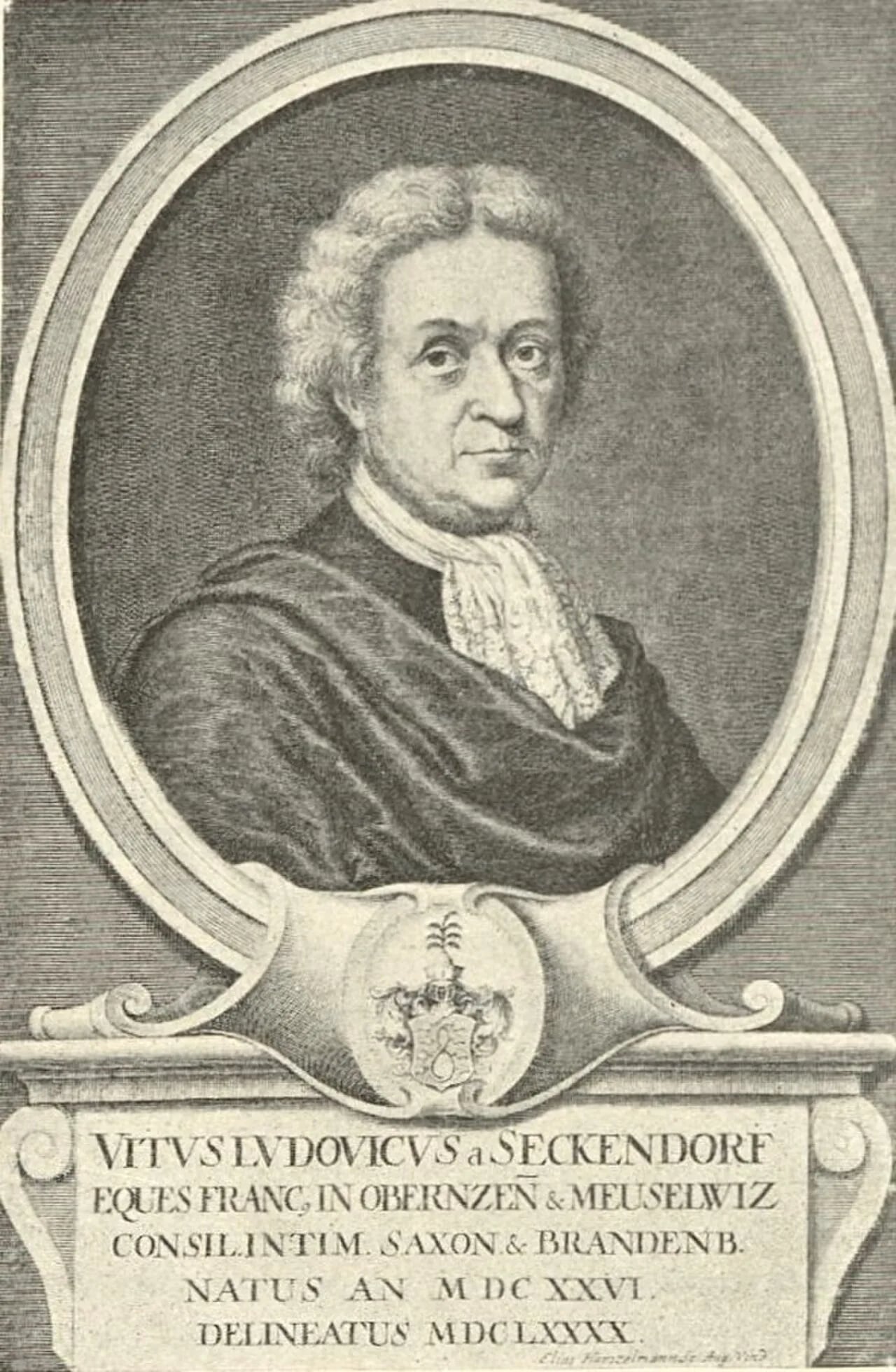 Porträt von Veit Ludwig von Seckendorff (1626–1692) – Gedenkseite