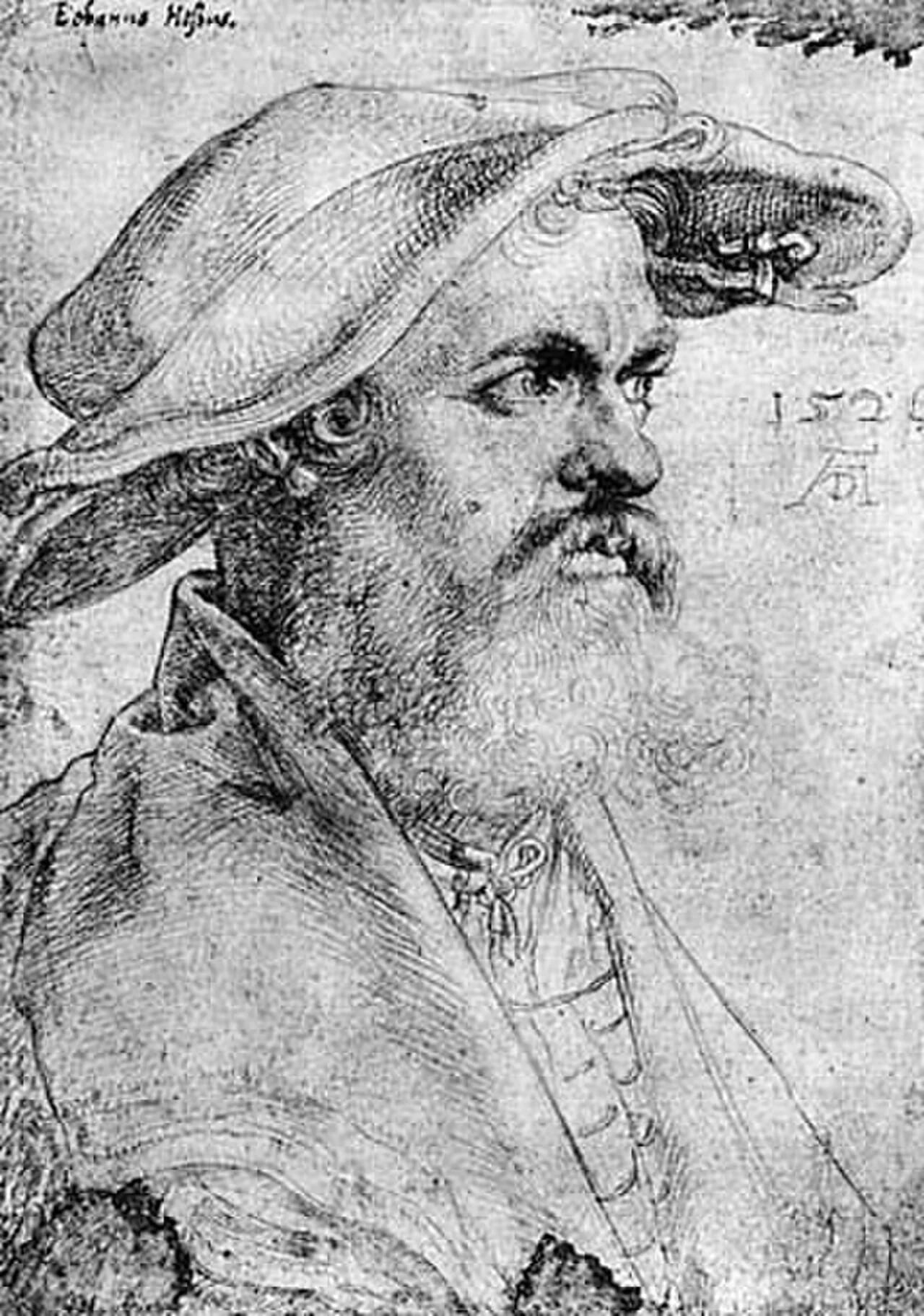 Portrait of Helius Eobanus Hessus (1488–1540) – memorial page