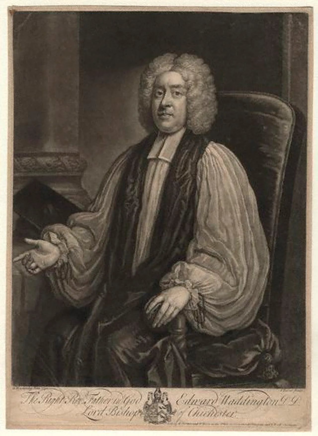 Portrait of Edward Waddington (1670–1731) – memorial page