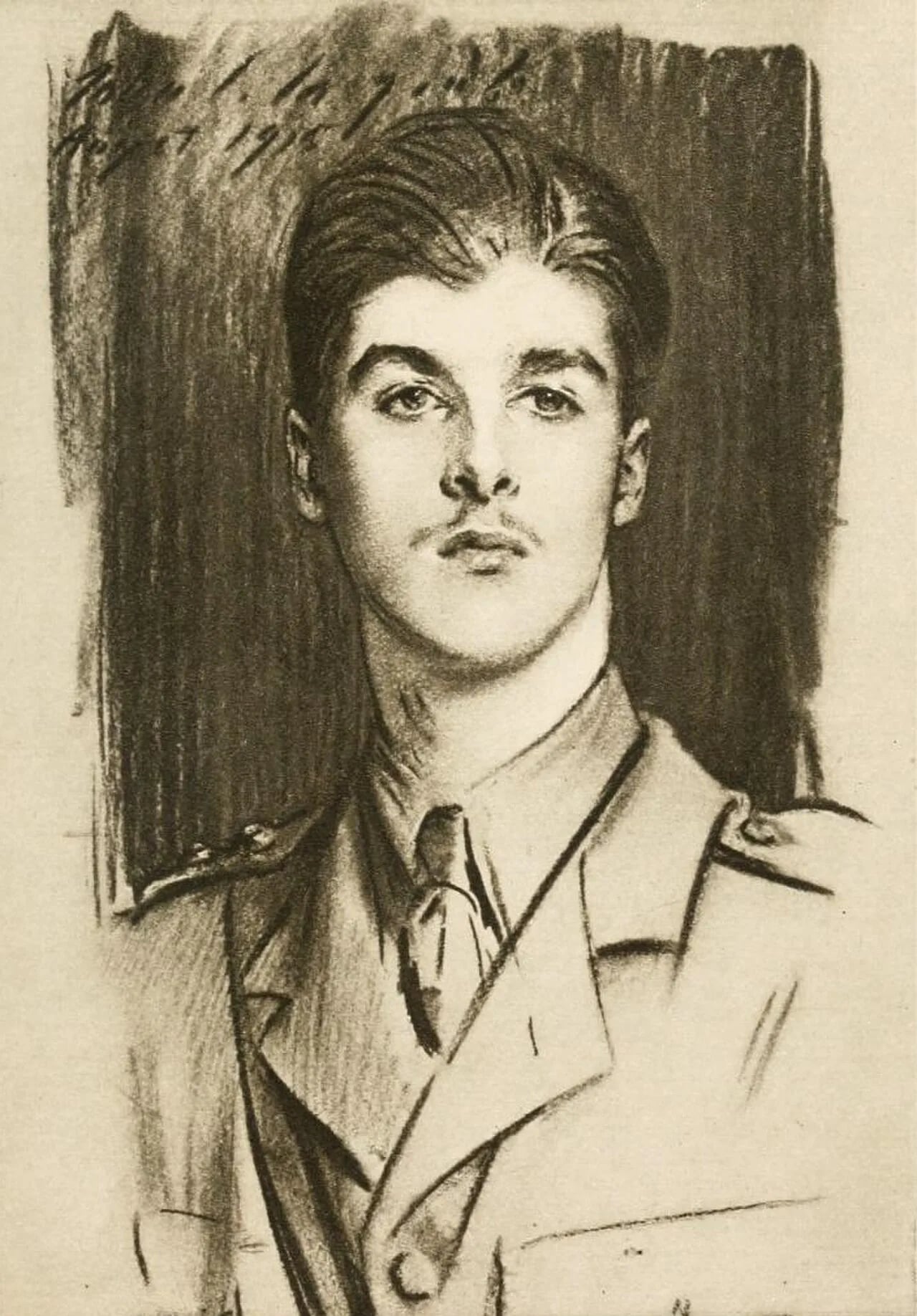 Porträt von Edward Wyndham Tennant (1897–1916) – Gedenkseite