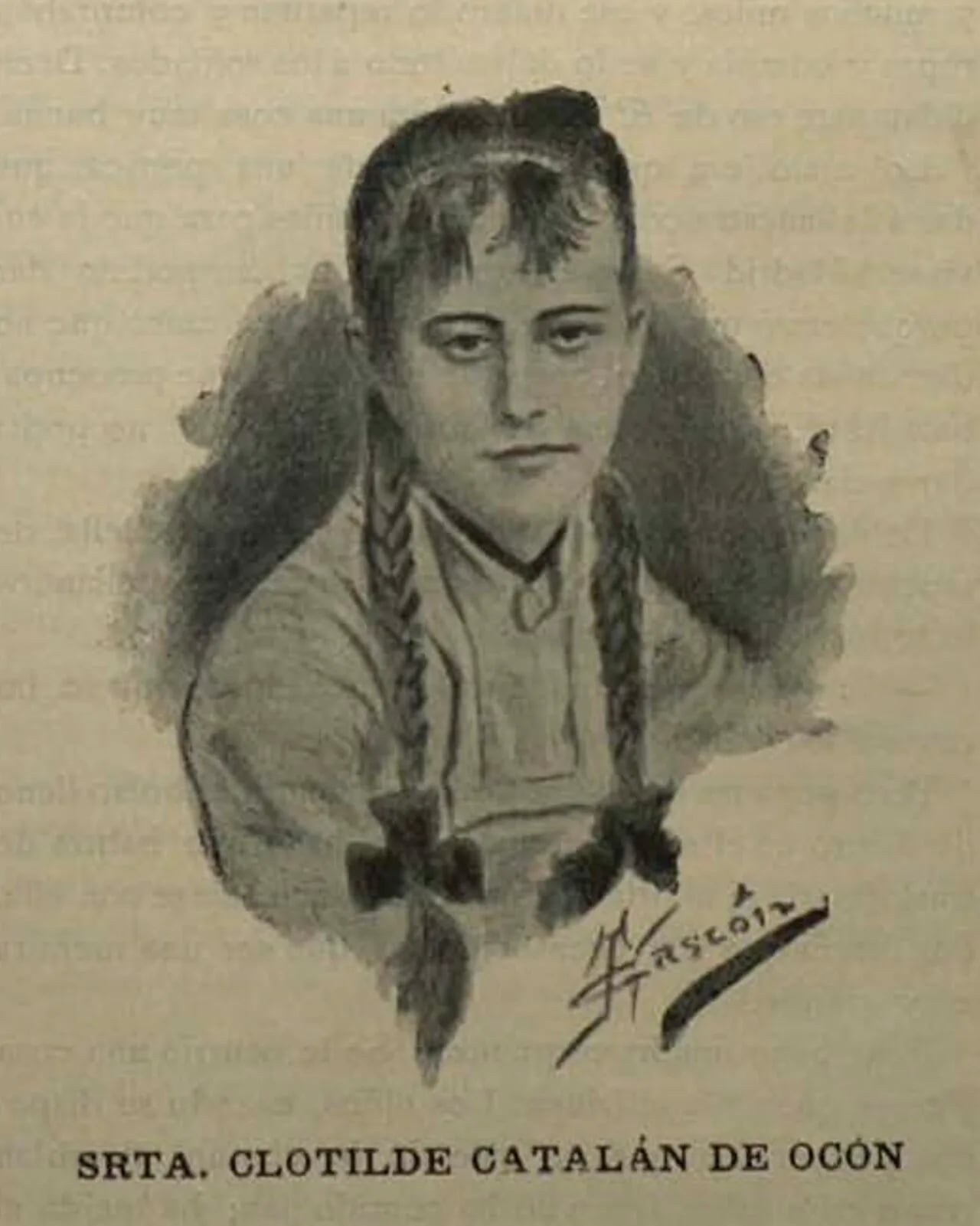 Portrait of Clotilde Catalán de Ocón (1863–1946) – memorial page