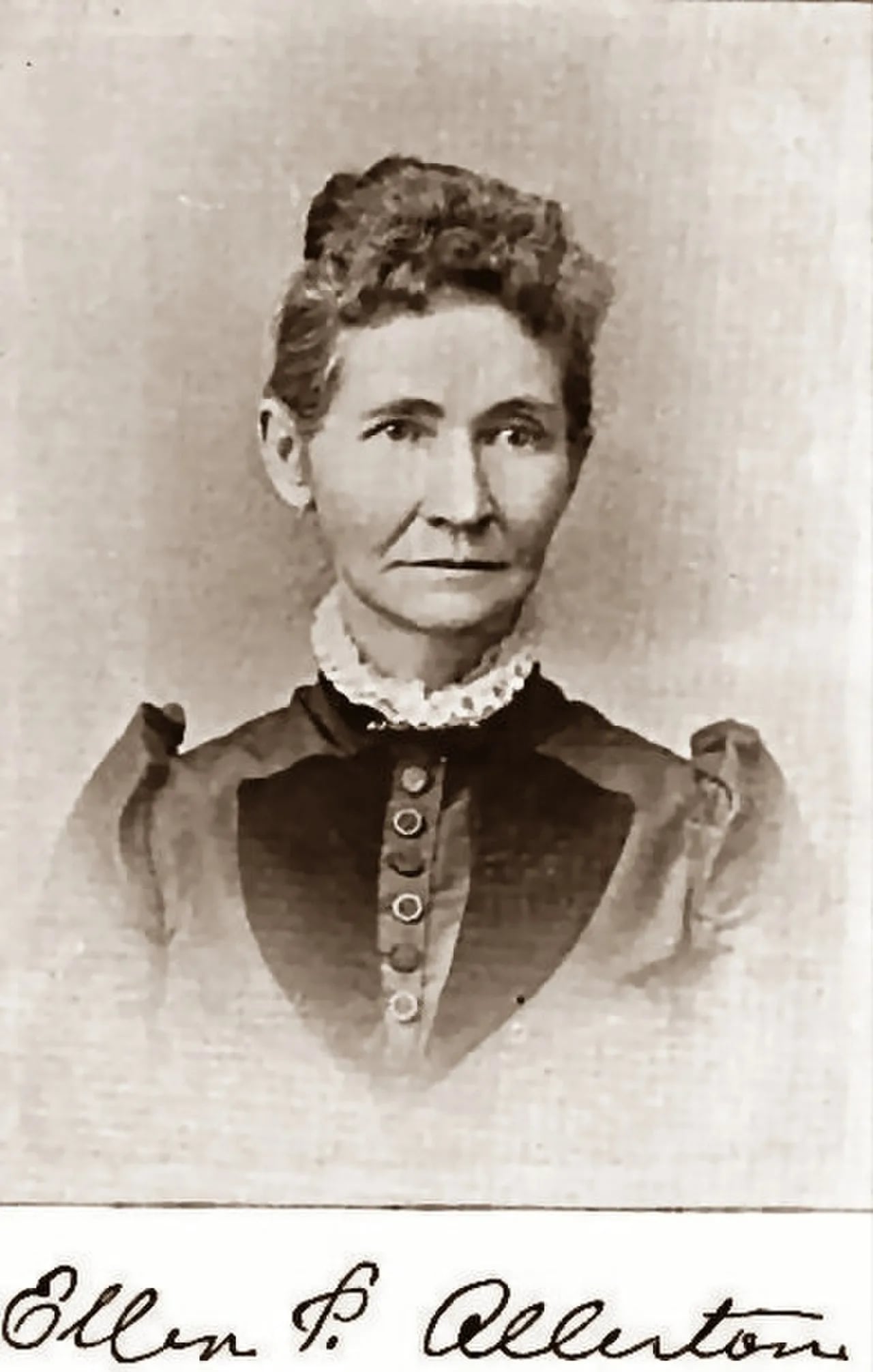 Portrait of Ellen Palmer Allerton (1835–1893) – memorial page