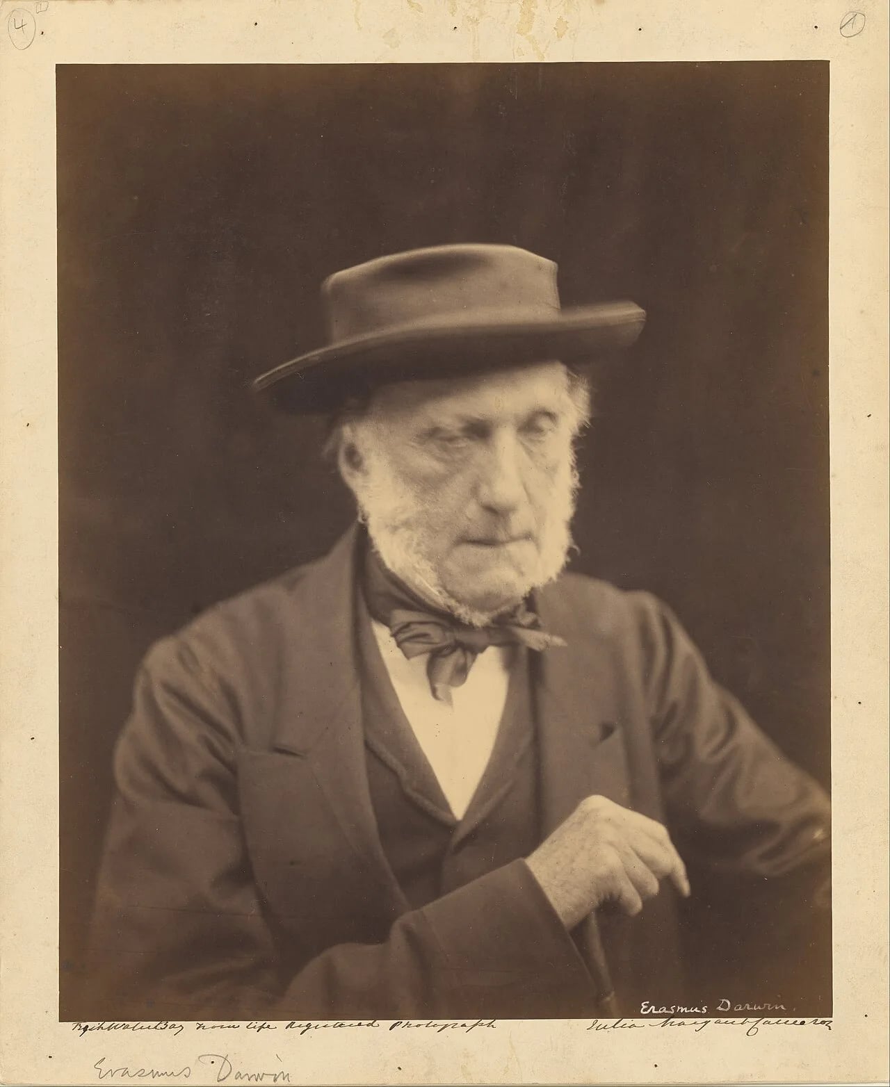 Portrait of Erasmus Alvey Darwin (1804–1881) – memorial page