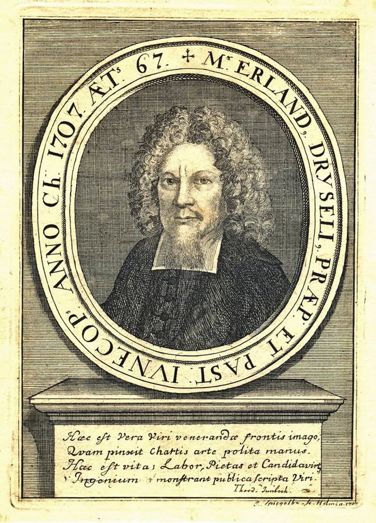 Porträt von Erland Dryselius (1641–1708) – Gedenkseite