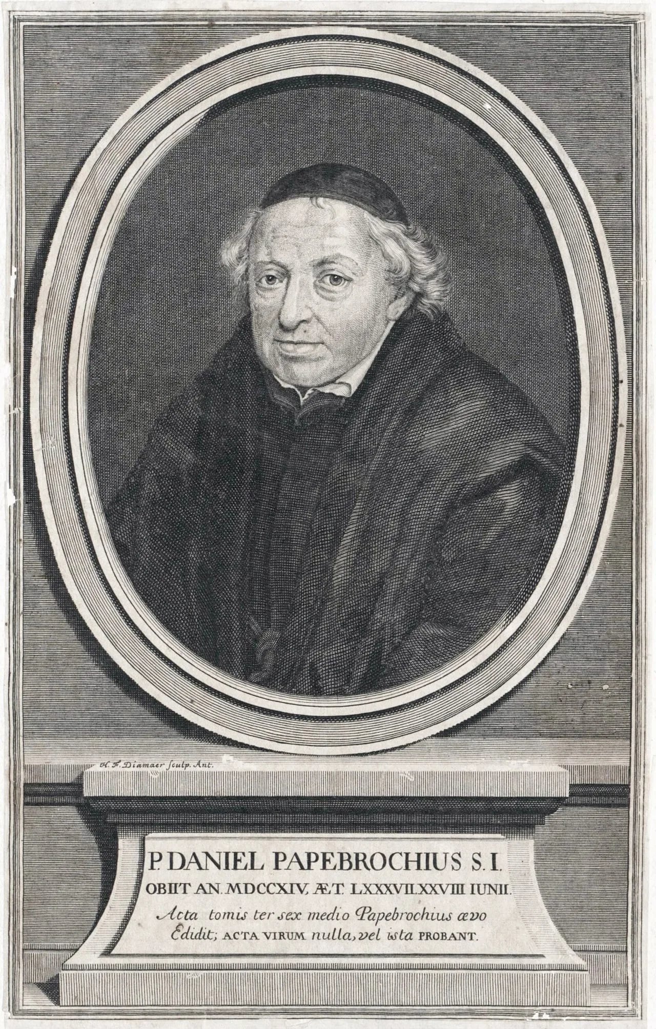 Portrait of Daniel Papebroch (1628–1714) – memorial page