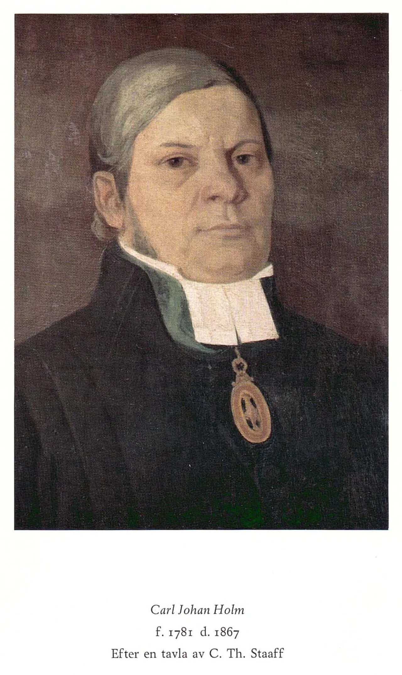 Porträt von Carl Johan Holm (1781–1867) – Gedenkseite