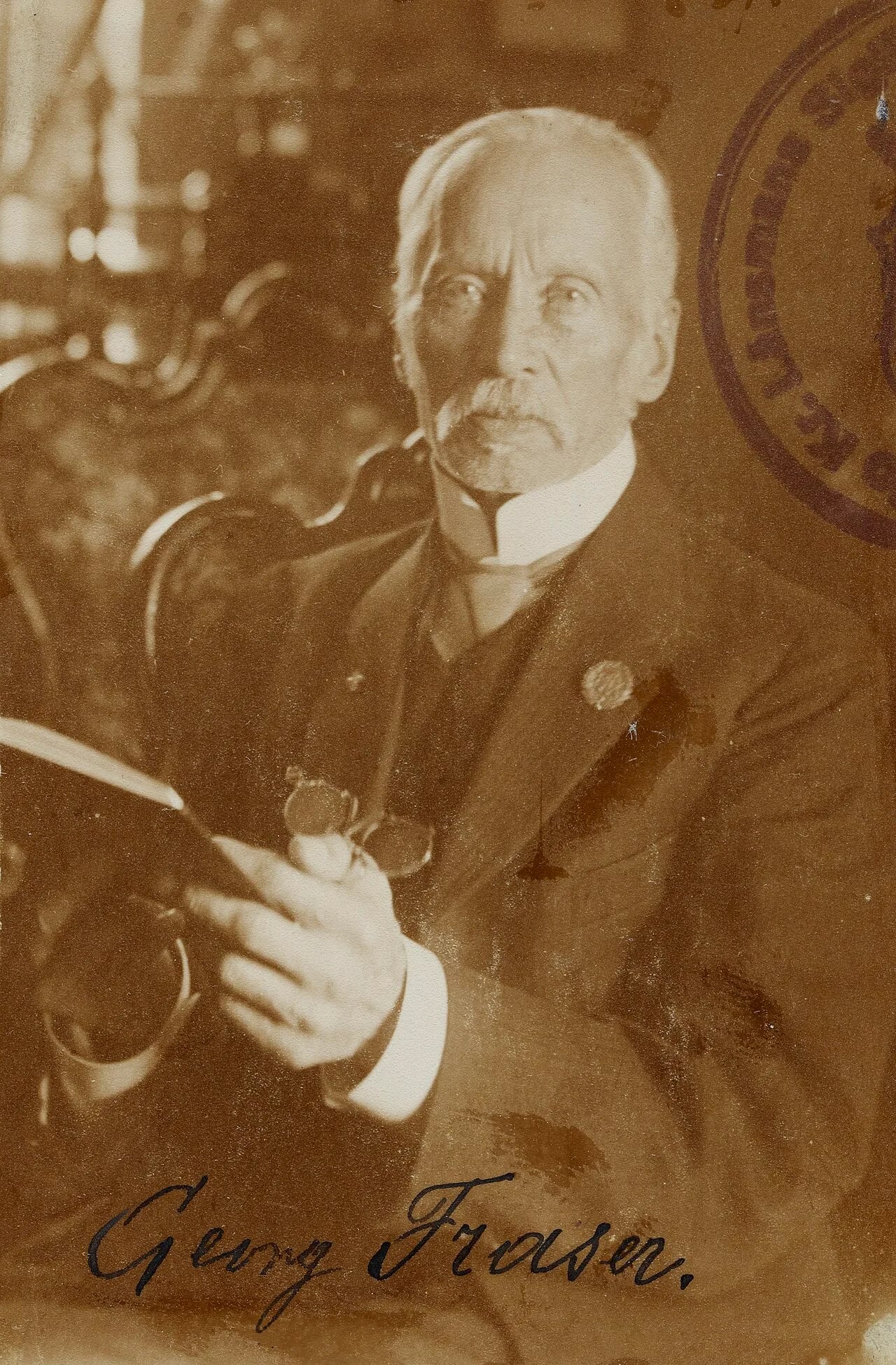 Portrait of Georg Fraser (1849–1937) – memorial page