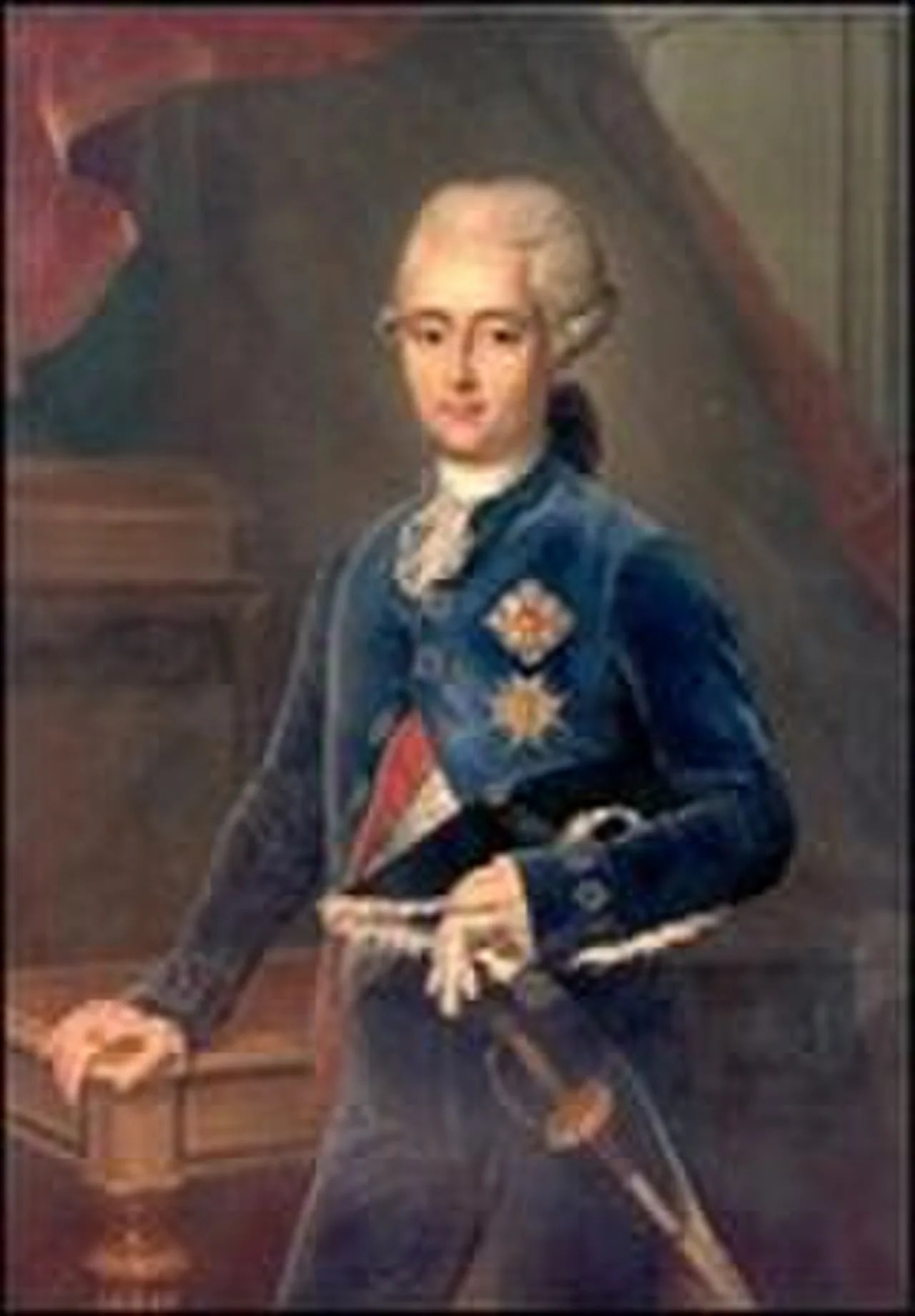 Porträt von Friedrich III. (1744–1794) – Gedenkseite