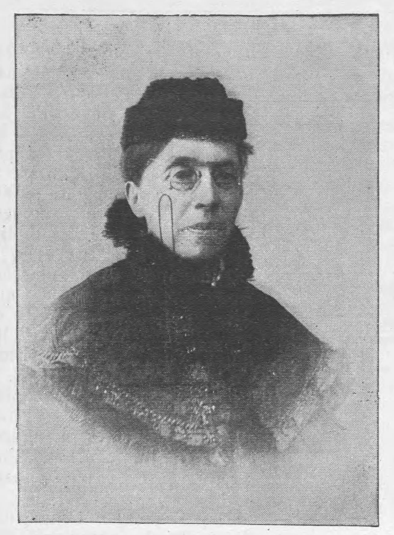Porträt von Eugénie Potonié-Pierre (1844–1898) – Gedenkseite