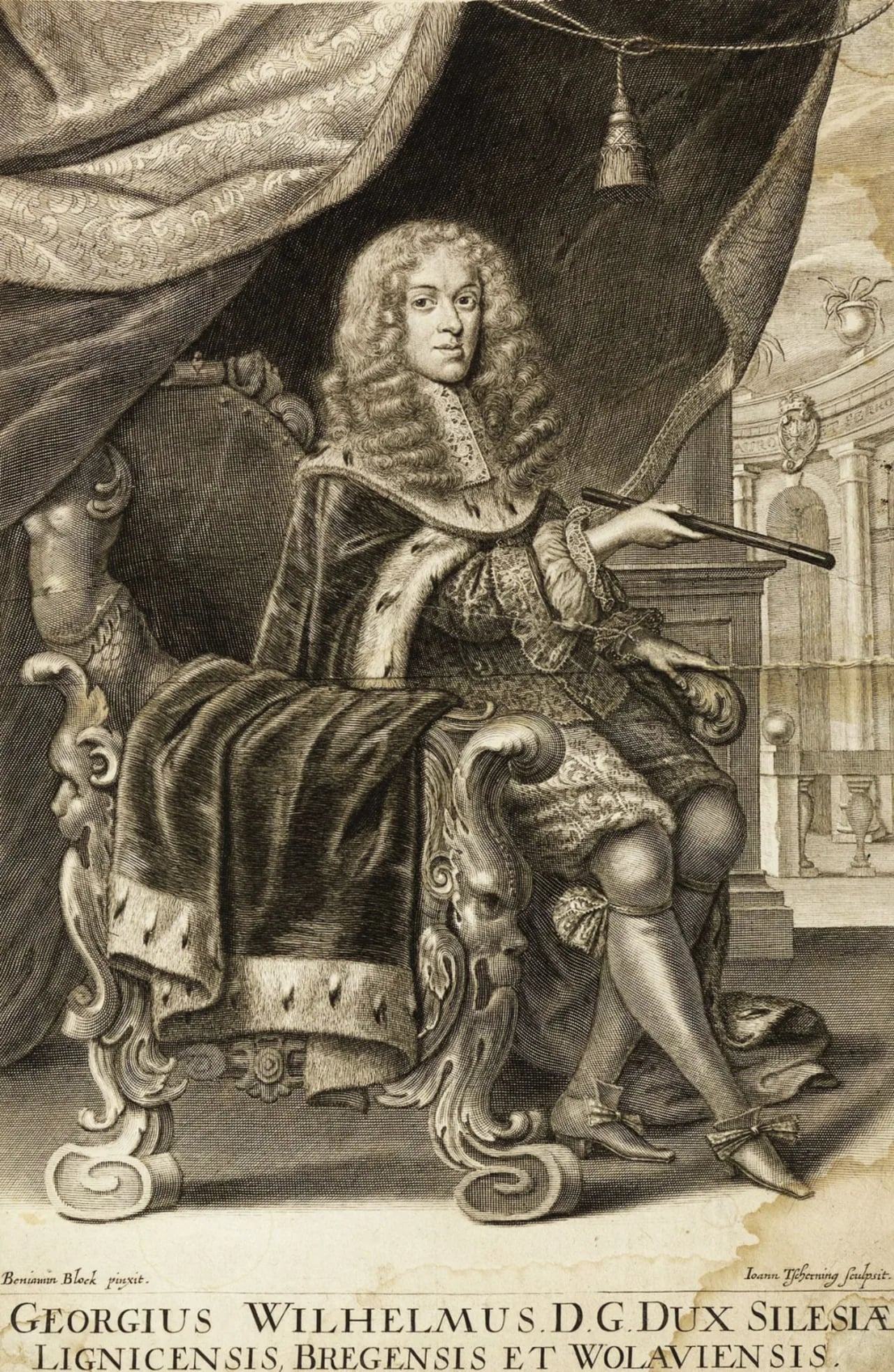 Porträt von Georg Wilhelm I. (1660–1675) – Gedenkseite