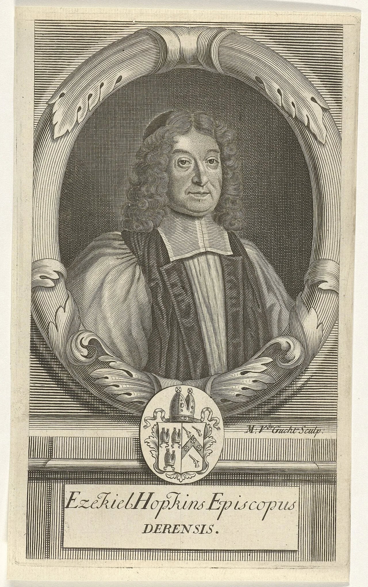 Portrait of Ezekiel Hopkins (1634–1690) – memorial page
