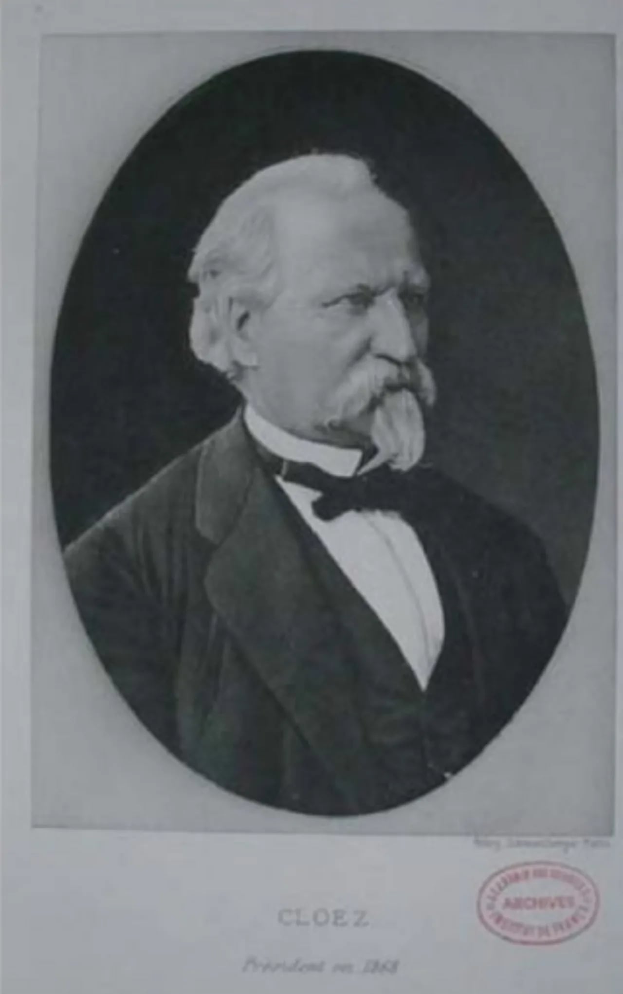 Porträt von Stanislas Cloëz (1817–1883) – Gedenkseite