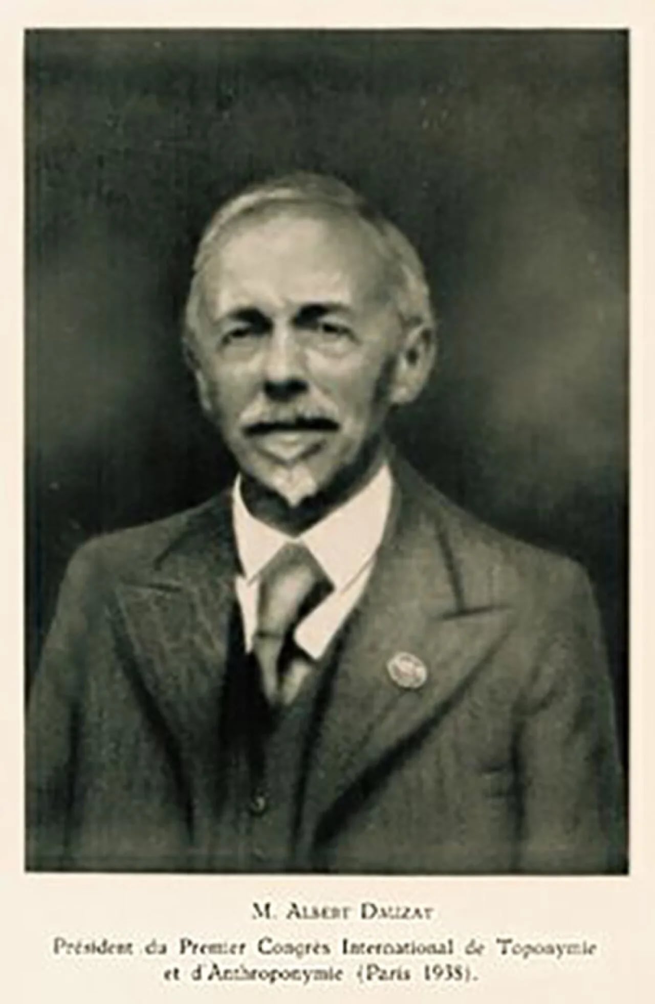 Portrait of Albert Dauzat (1877–1955) – memorial page