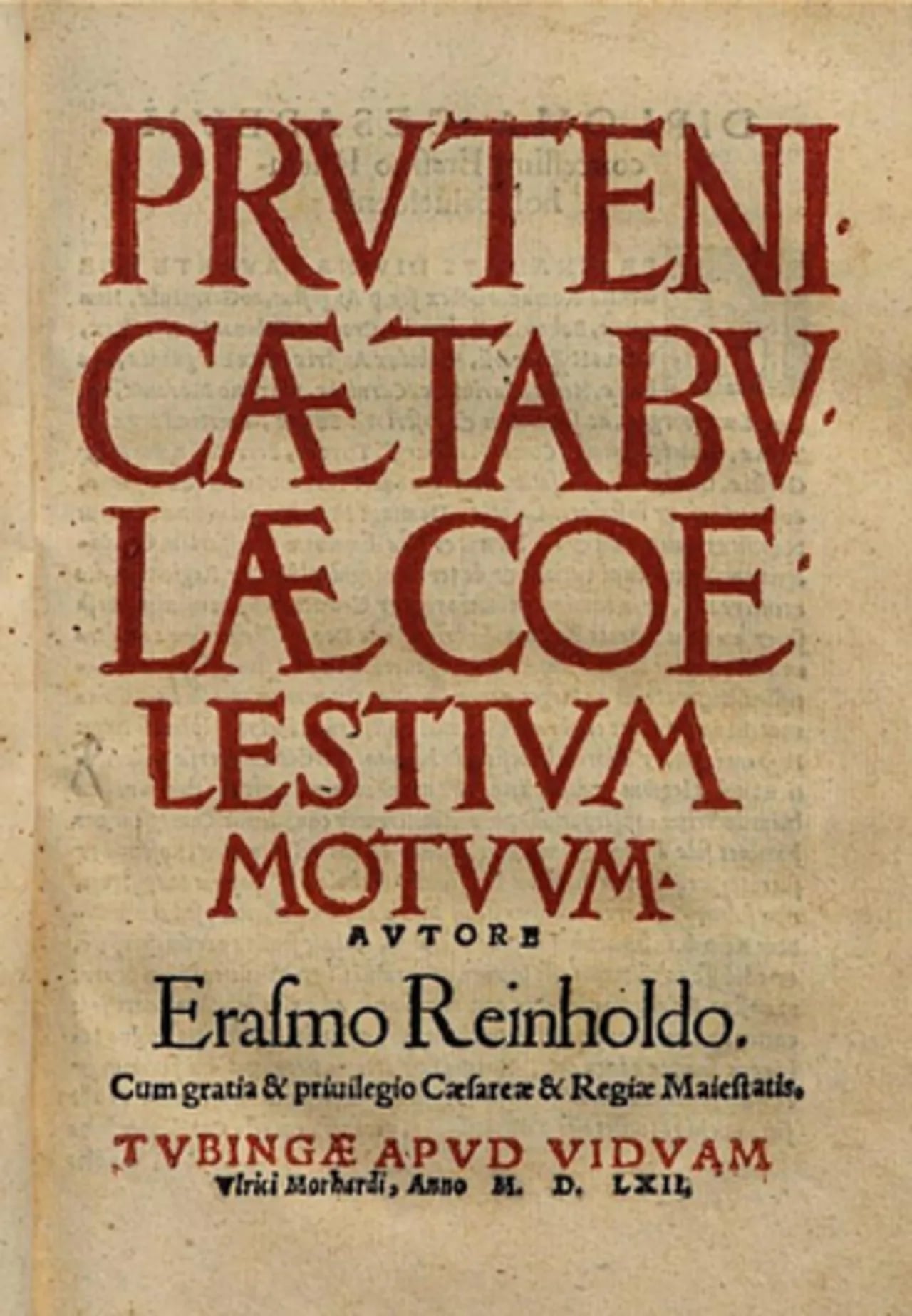 Porträt von Erasmus Reinhold (1511–1553) – Gedenkseite