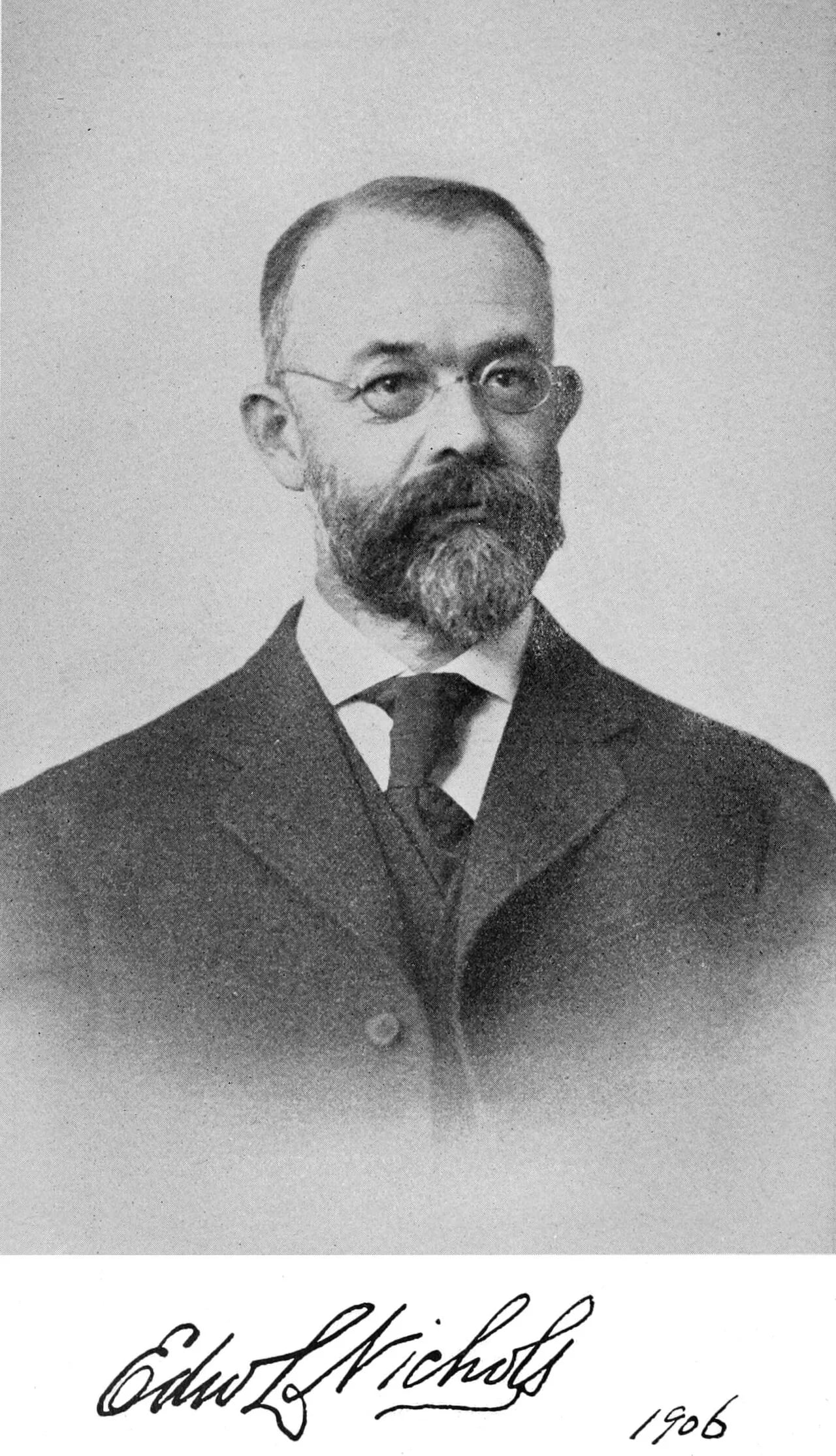 Portrait of Edward Leamington Nichols (1854–1937) – memorial page