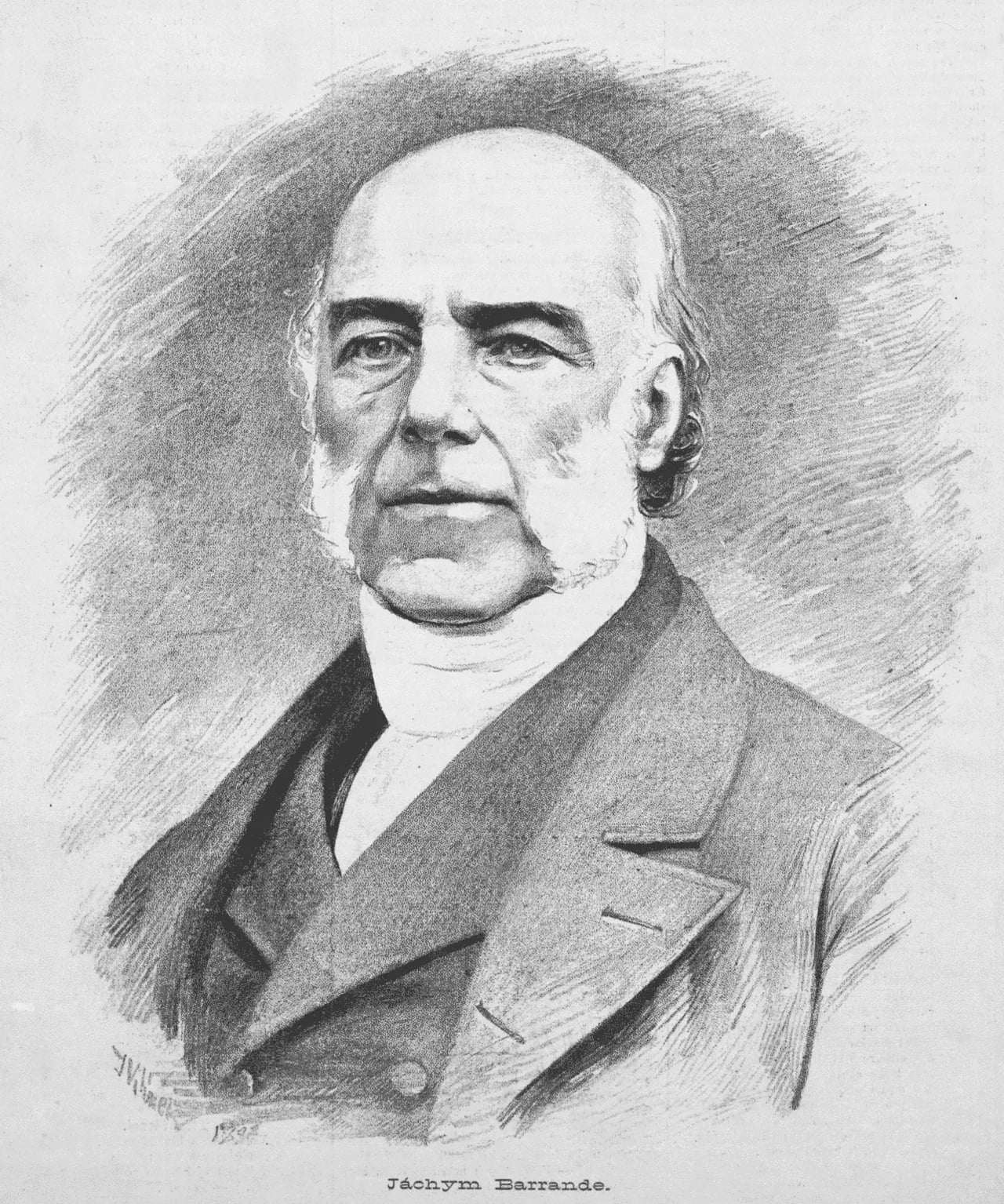 Porträt von Joachim Barrande (1799–1883) – Gedenkseite