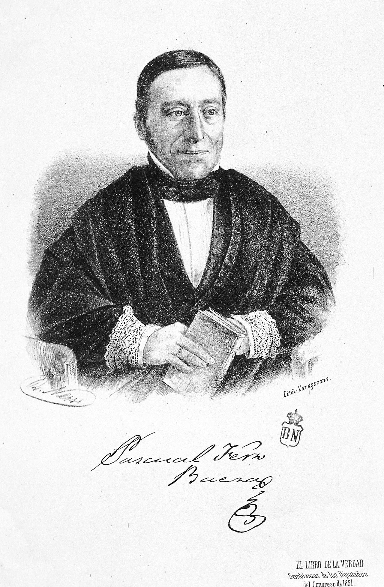 Porträt von Pascual Fernández Baeza (1798–1860) – Gedenkseite
