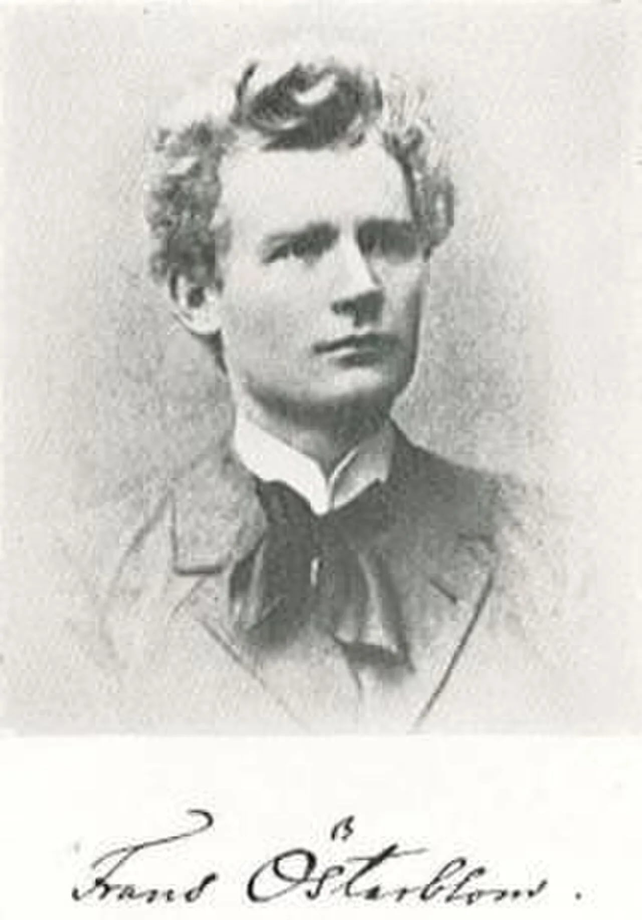 Porträt von Frans Österblom (1870–1907) – Gedenkseite