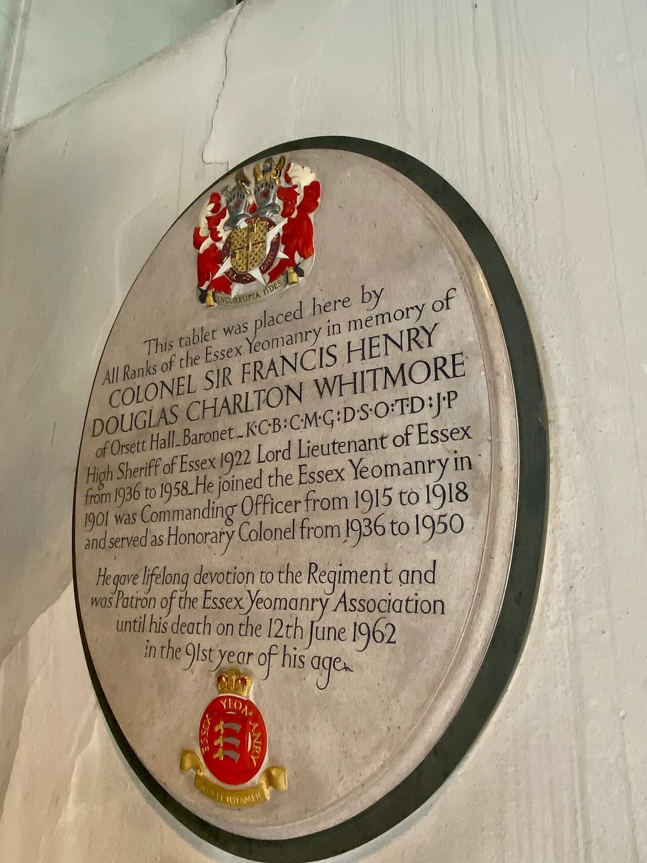 Portrait of Francis Whitmore (1872–1962) – memorial page