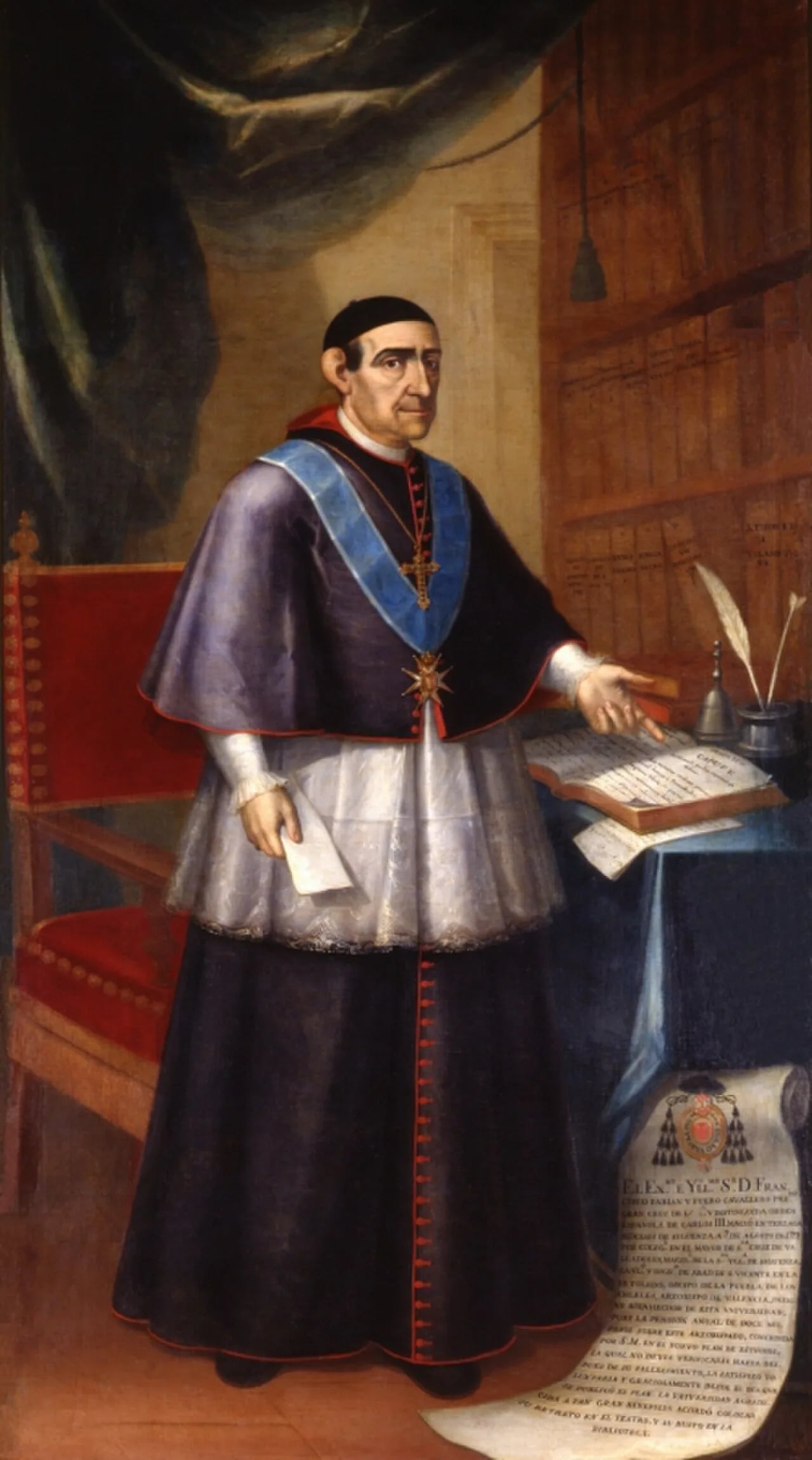 Porträt von Francisco Fabián y Fuero (1719–1801) – Gedenkseite
