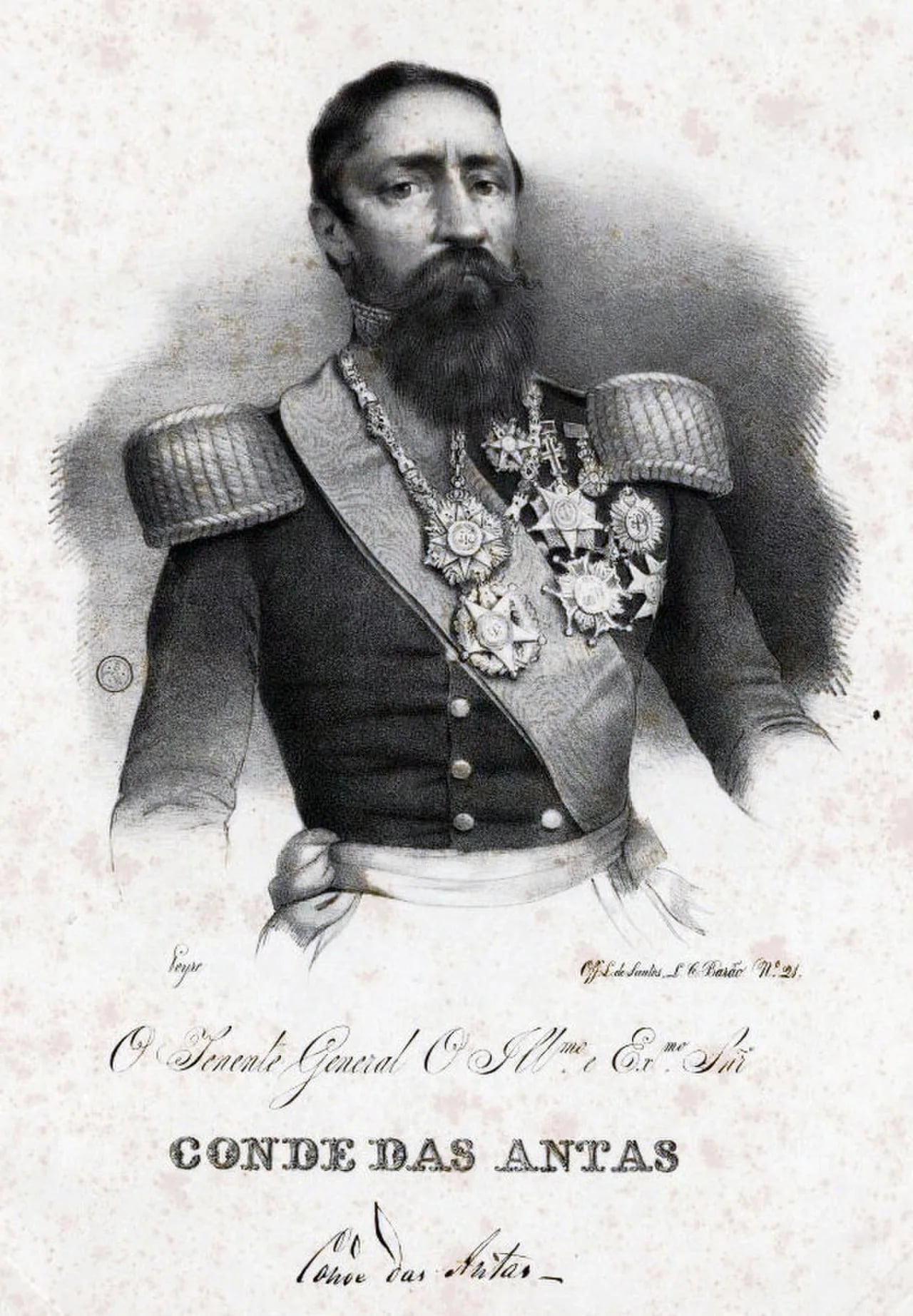 Portrait of Francisco Xavier da Silva Pereira, 1st Count of Antas (1793–1852) – memorial page