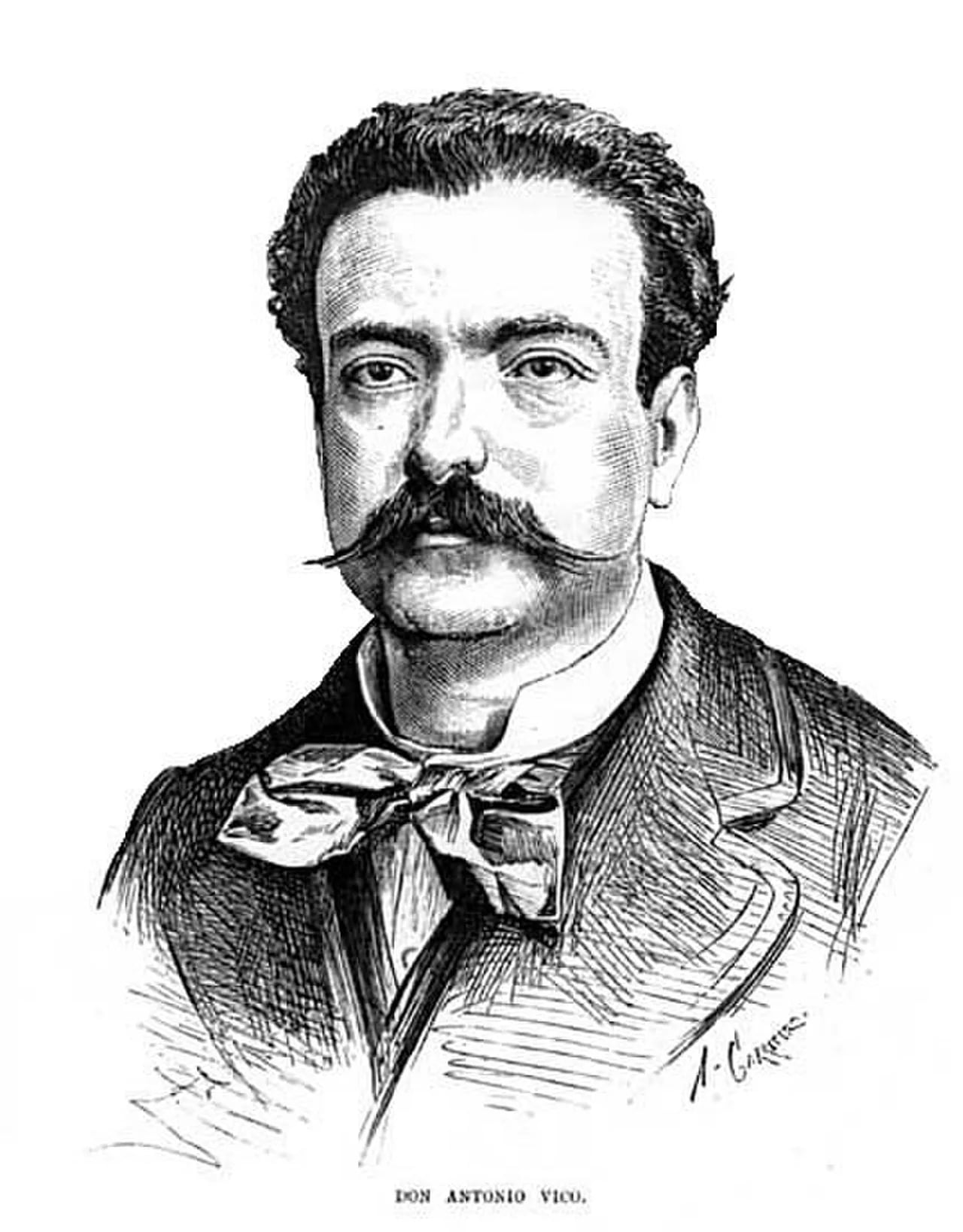 Portrait of Antonio Vico y Pintos (1840–1902) – memorial page