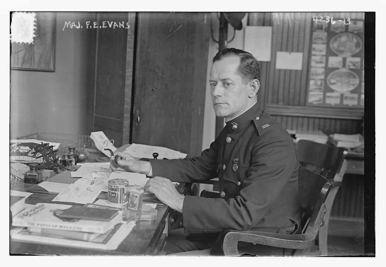 Porträt von Frank Evans (1876–1941) – Gedenkseite