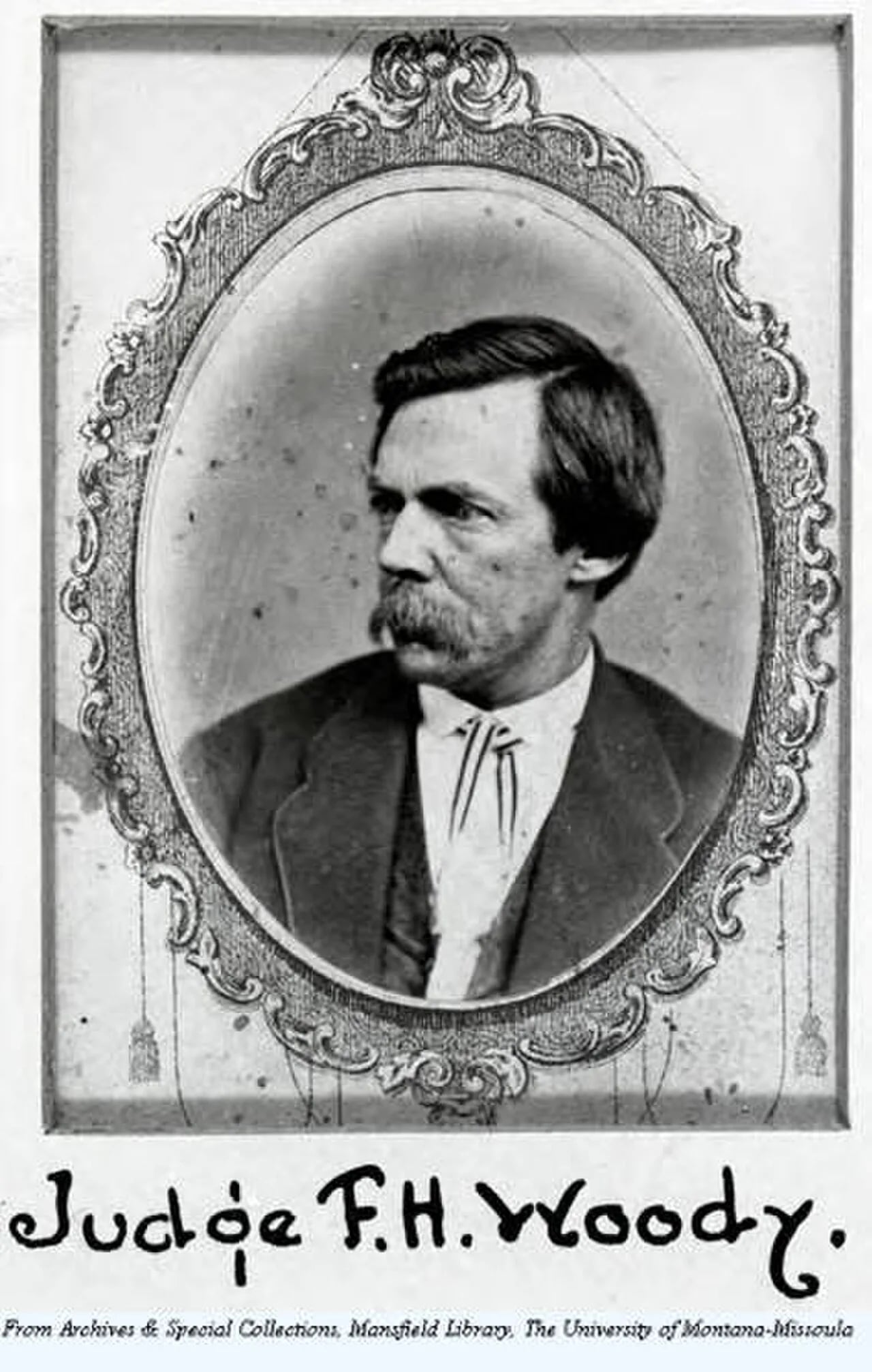 Portrait of Frank H. Woody (1833–1916) – memorial page