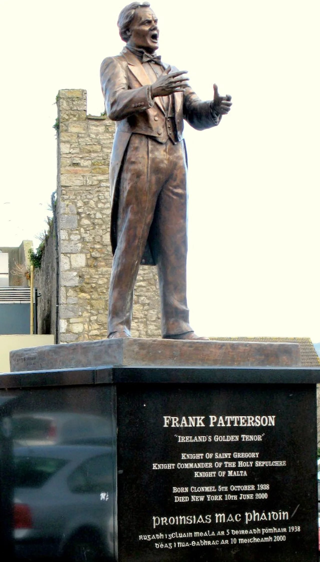 Porträt von Frank Patterson (1938–2000) – Gedenkseite