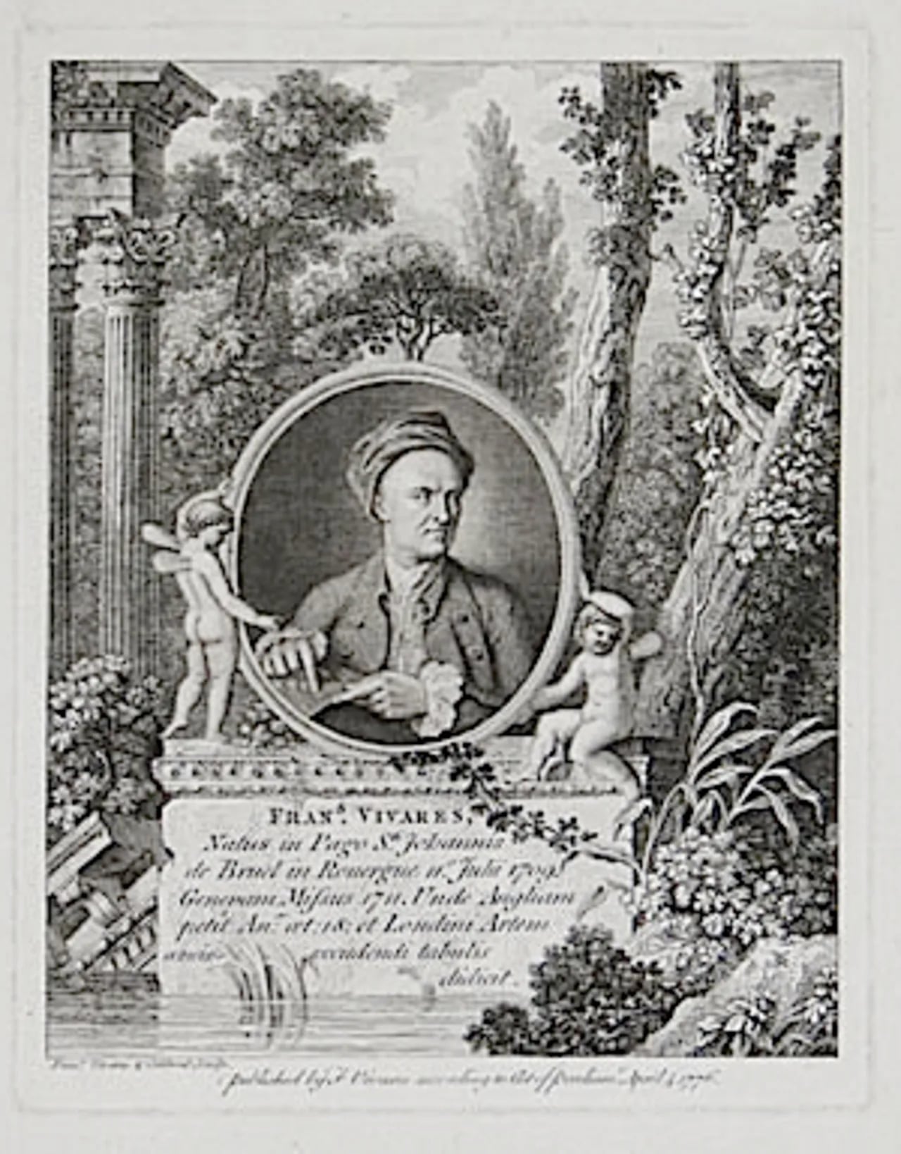 Porträt von François Vivares (1709–1780) – Gedenkseite