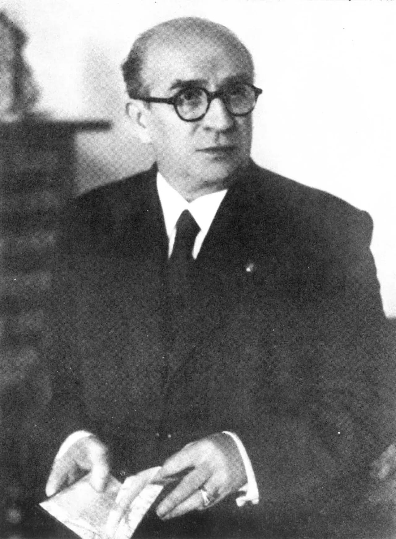 Porträt von Cayetano de Mergelina y Luna (1890–1962) – Gedenkseite